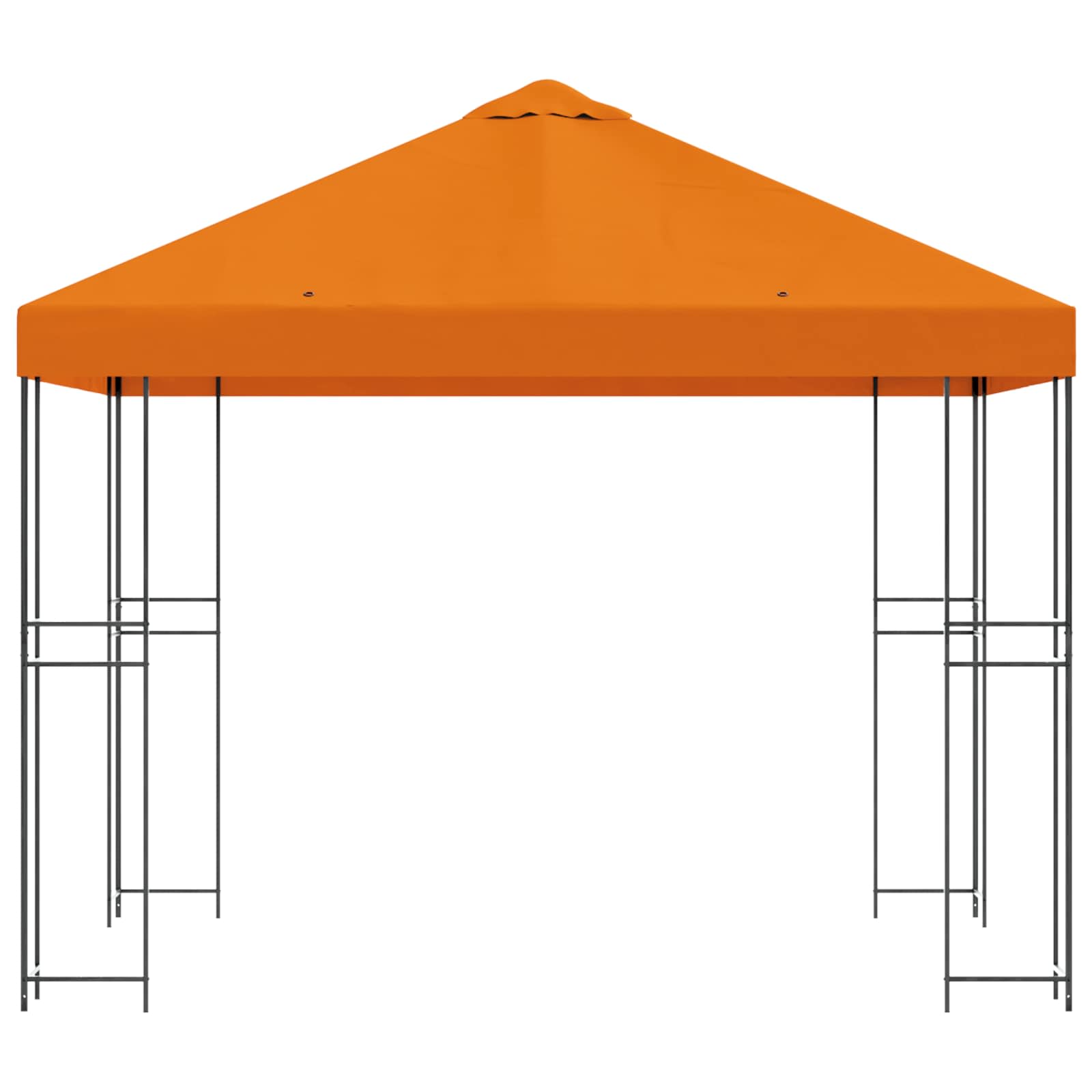 Pavėsinė 3 x 3 m Oranžinė Poliesteris ir plienas 190 gsm