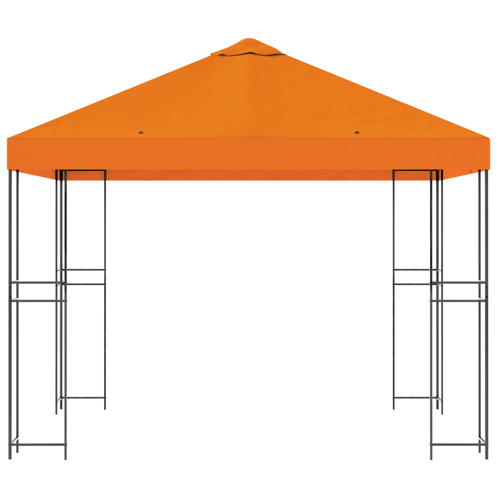 Pavėsinė 3 x 3 m Oranžinė Poliesteris ir plienas 190 gsm