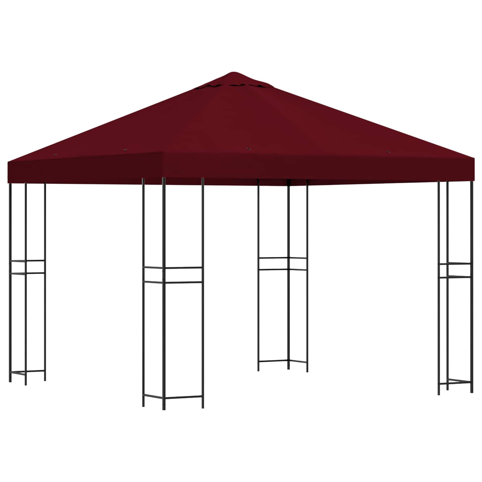Pavėsinė 3 x 3 m Vyšninė Poliesteris ir plienas 190 gsm