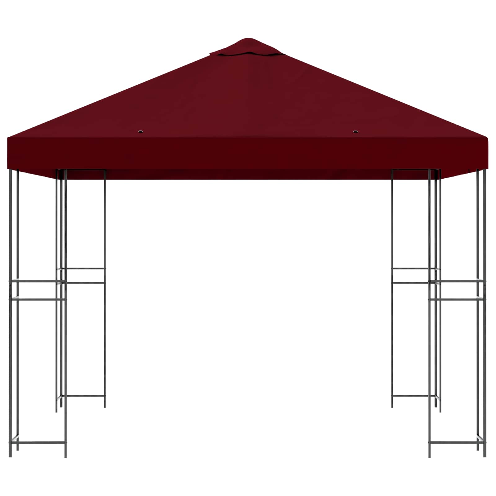 Pavėsinė 3 x 3 m Vyšninė Poliesteris ir plienas 190 gsm
