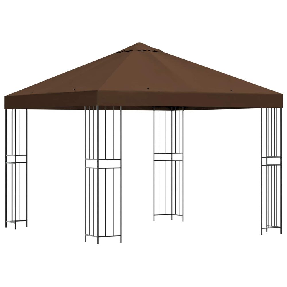Pavėsinė 3 x 3 m Ruda Poliesteris ir plienas 190 gsm