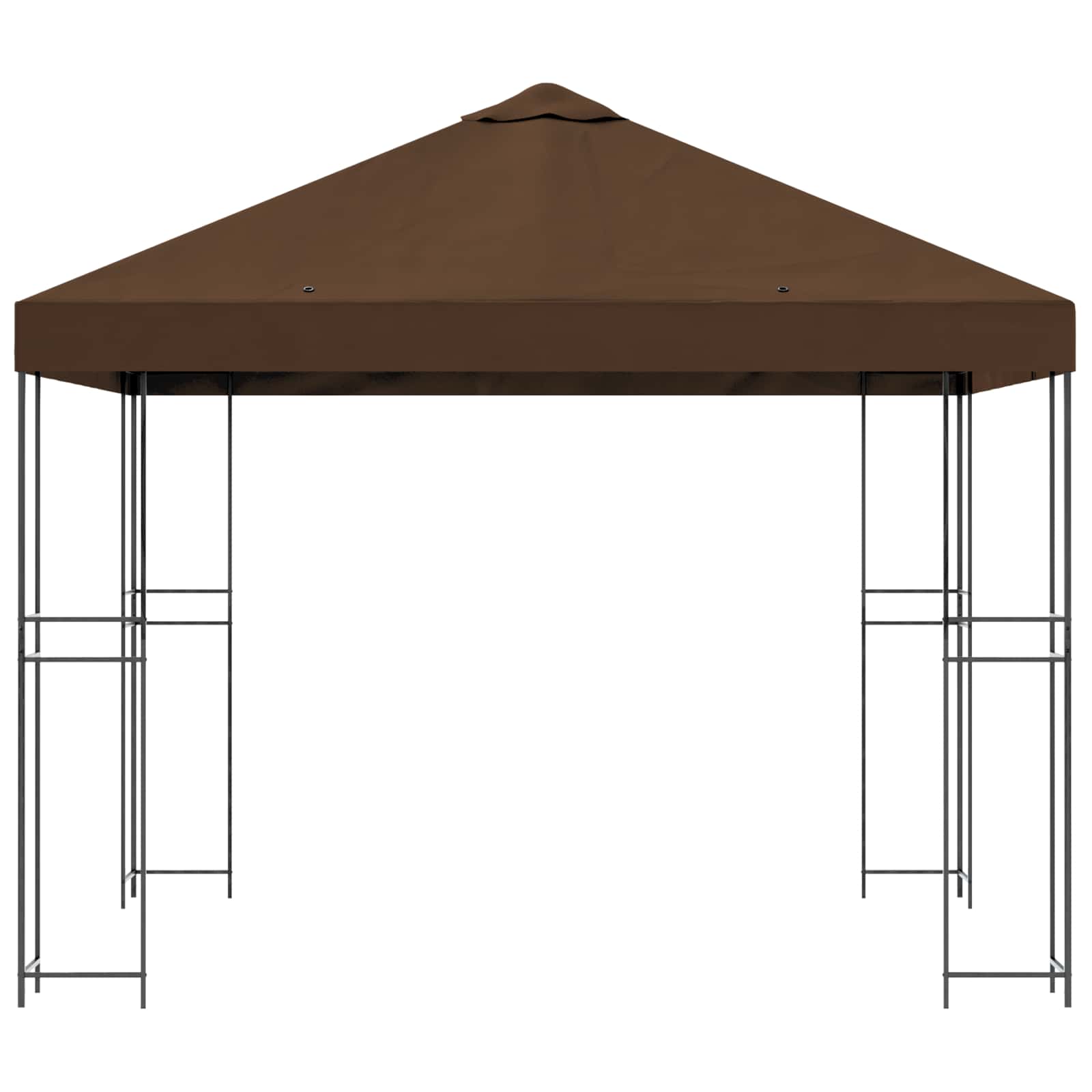 Pavėsinė 3 x 3 m Ruda Poliesteris ir plienas 190 gsm