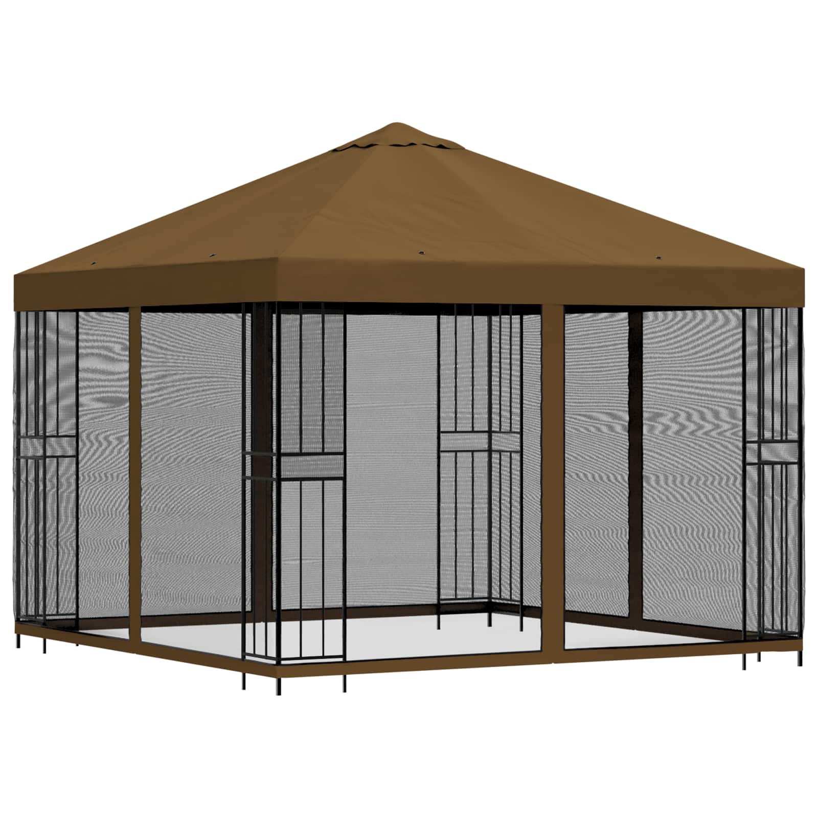 Sodo pavėsinė su šoninėmis sienelėmis 3 x 3 m Taupe