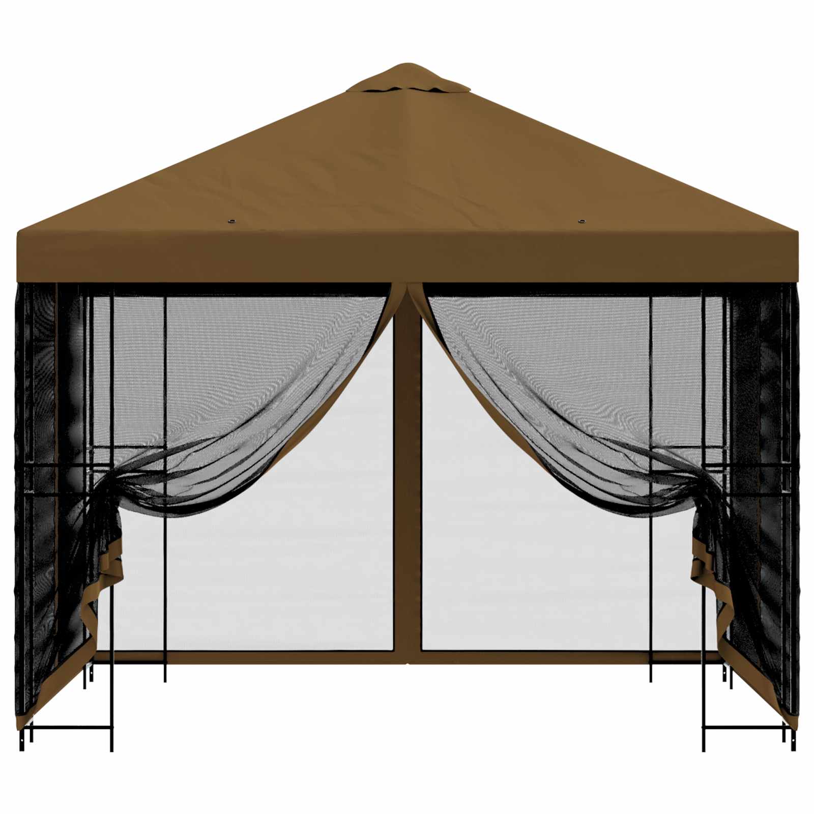 Sodo pavėsinė su šoninėmis sienelėmis 3 x 3 m Taupe