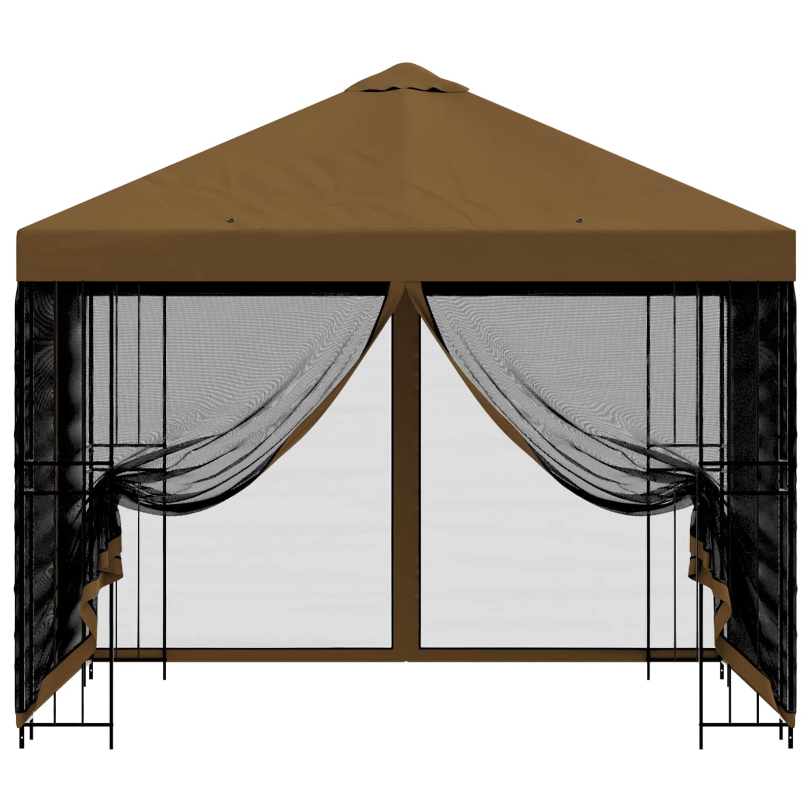 Sodo pavėsinė su šoninėmis sienelėmis 3 x 3 m Taupe
