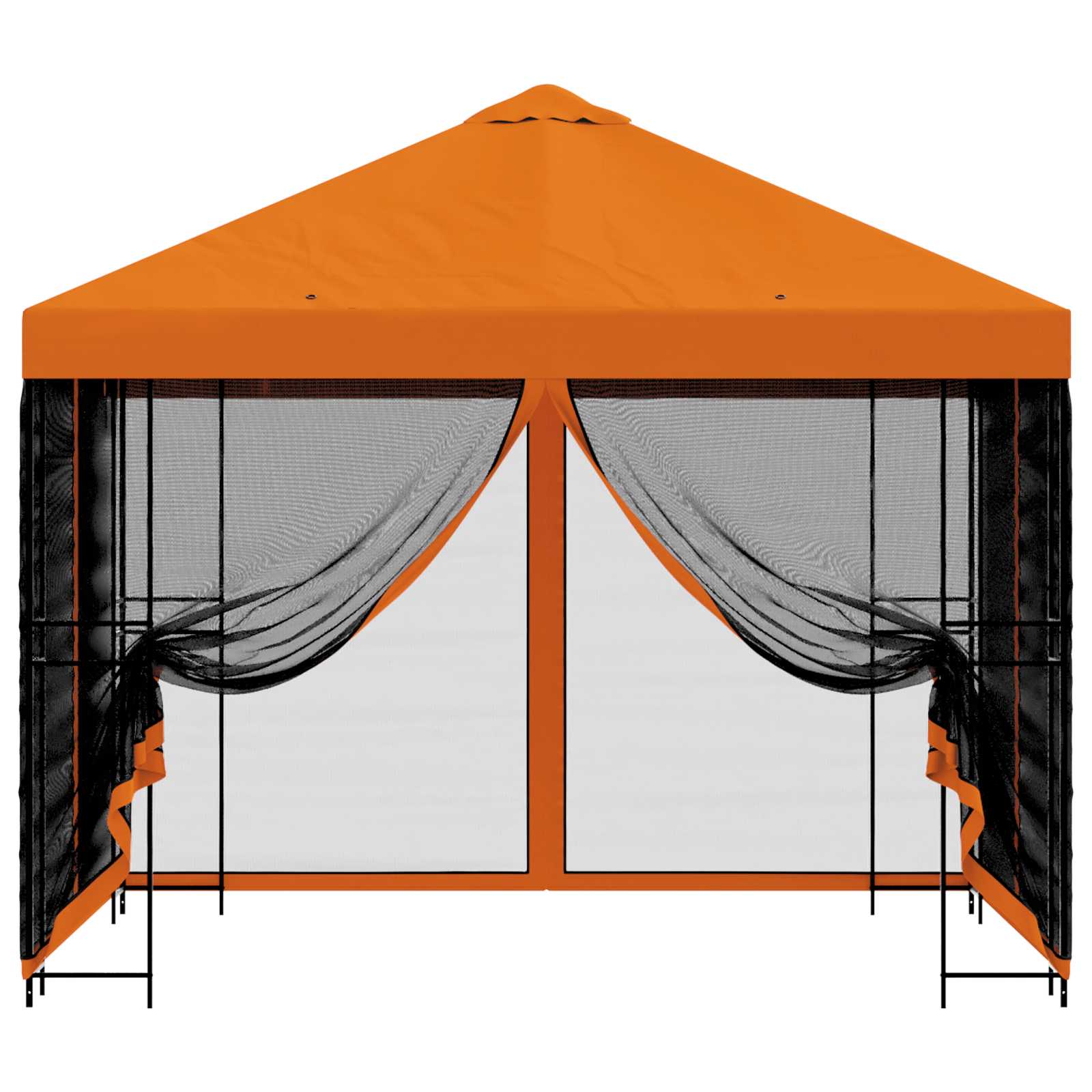 Sodo pavėsinė su šoninėmis sienelėmis 3 x 3 m Oranžinė
