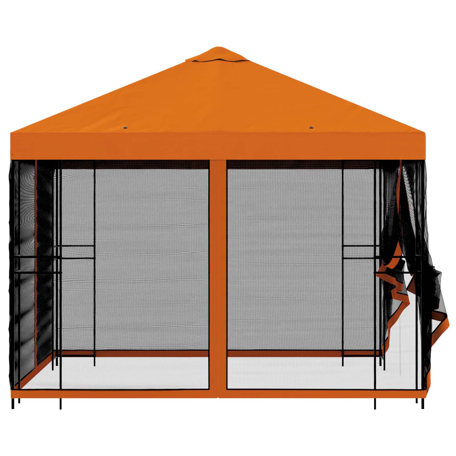 Sodo pavėsinė su šoninėmis sienelėmis 3 x 3 m Oranžinė