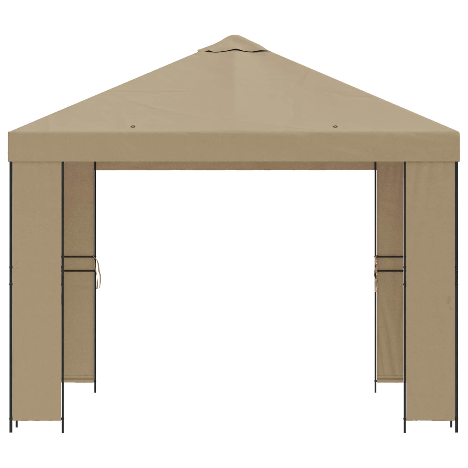 Pavėsinė 3 x 3 m Smėlio Poliesteris ir plienas 190