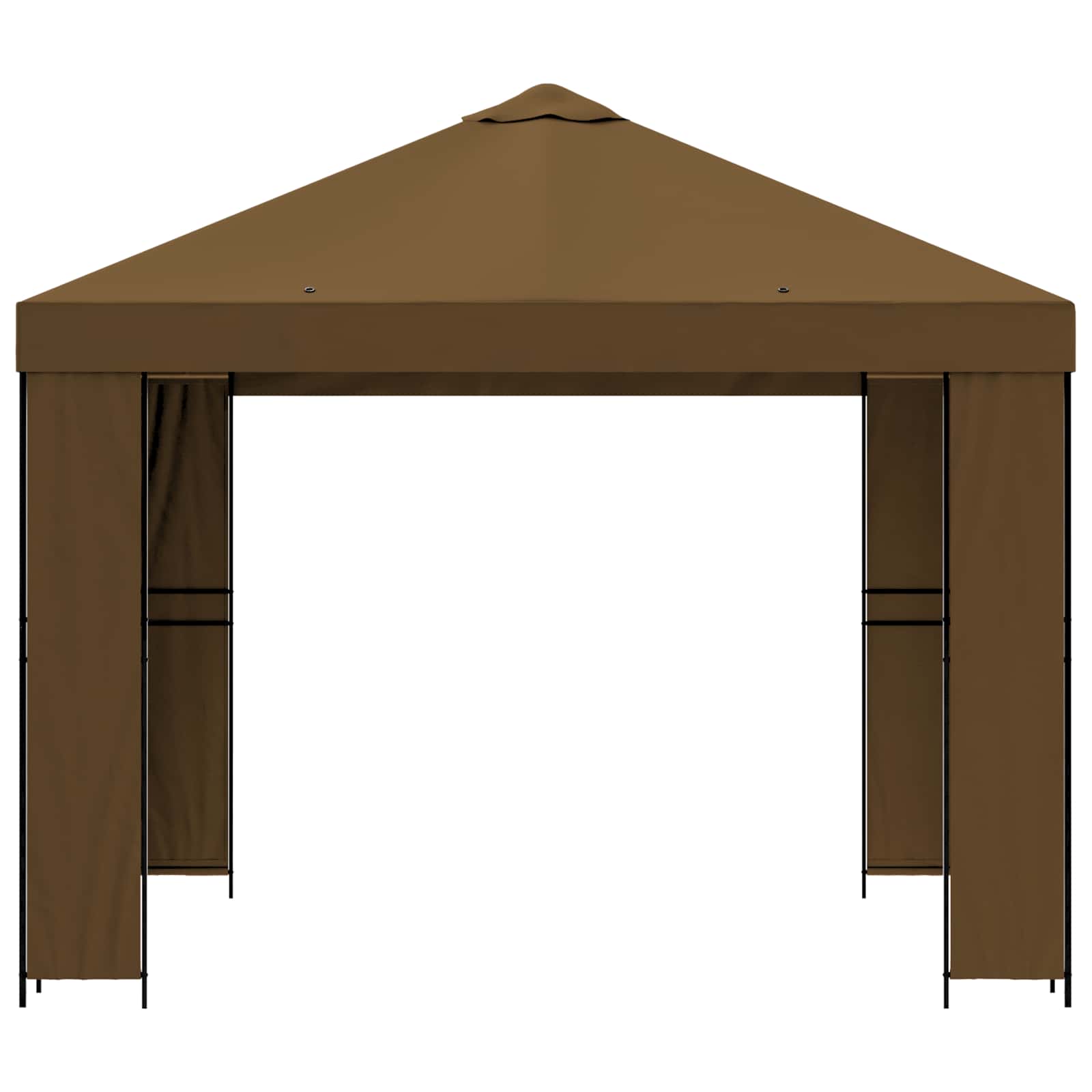 Pavėsinė 3 x 3 m Taupe Poliesteris ir plienas 190