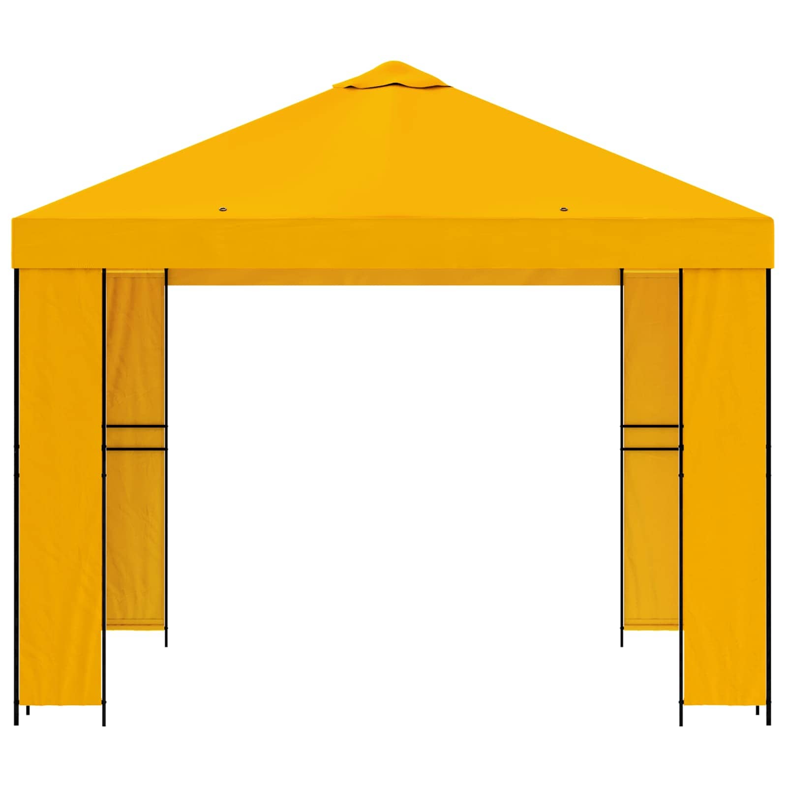 Pavėsinė 3 x 3 m Geltona Poliesteris ir plienas 190
