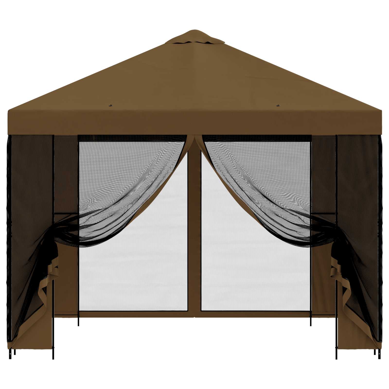 Sodo pavėsinė su šoninėmis sienelėmis 3 x 3 m Taupe