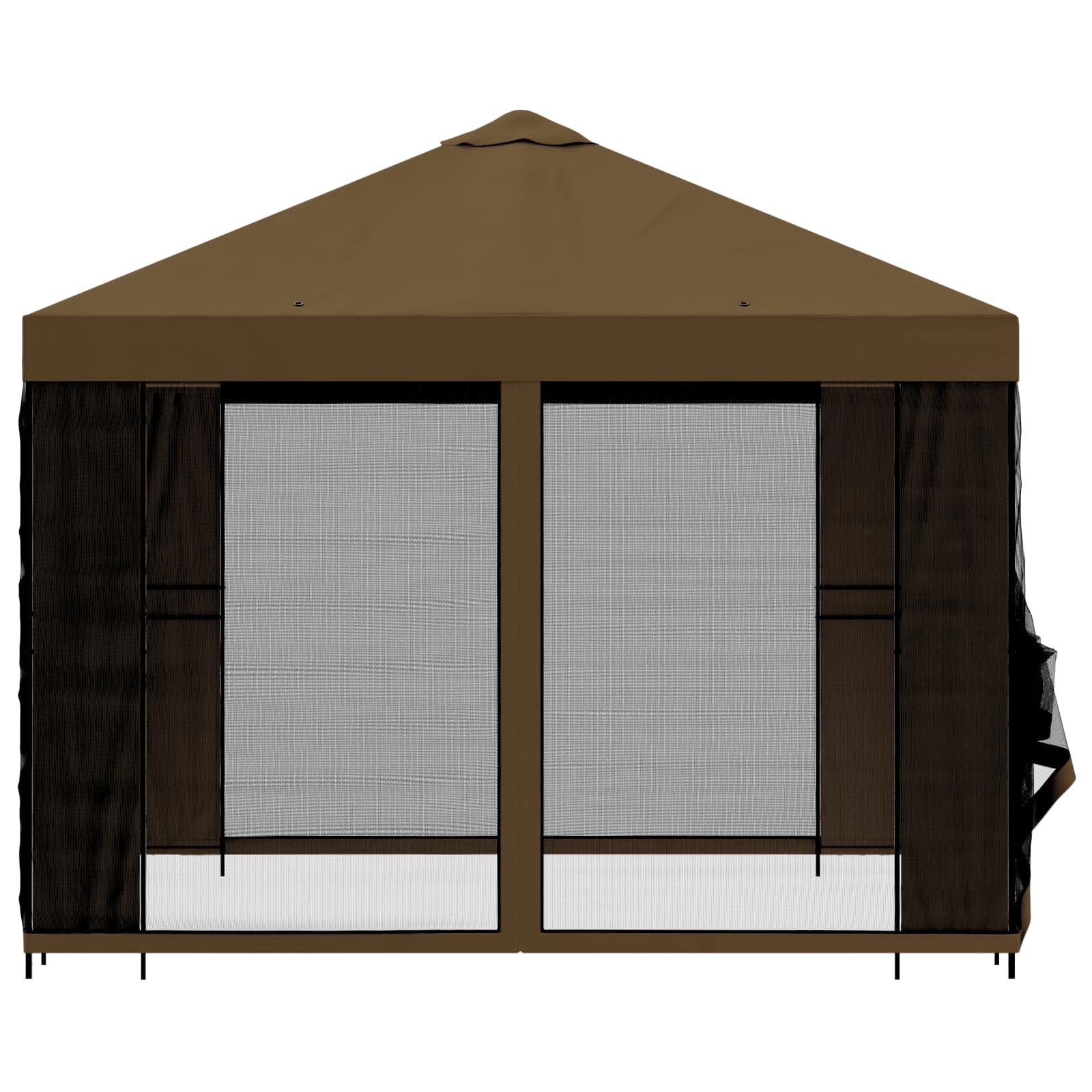 Sodo pavėsinė su šoninėmis sienelėmis 3 x 3 m Taupe