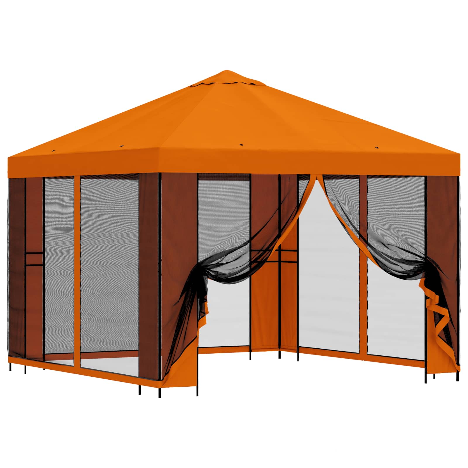 Dārza lapene ar sānu sienām 3 x 3 m Oranža