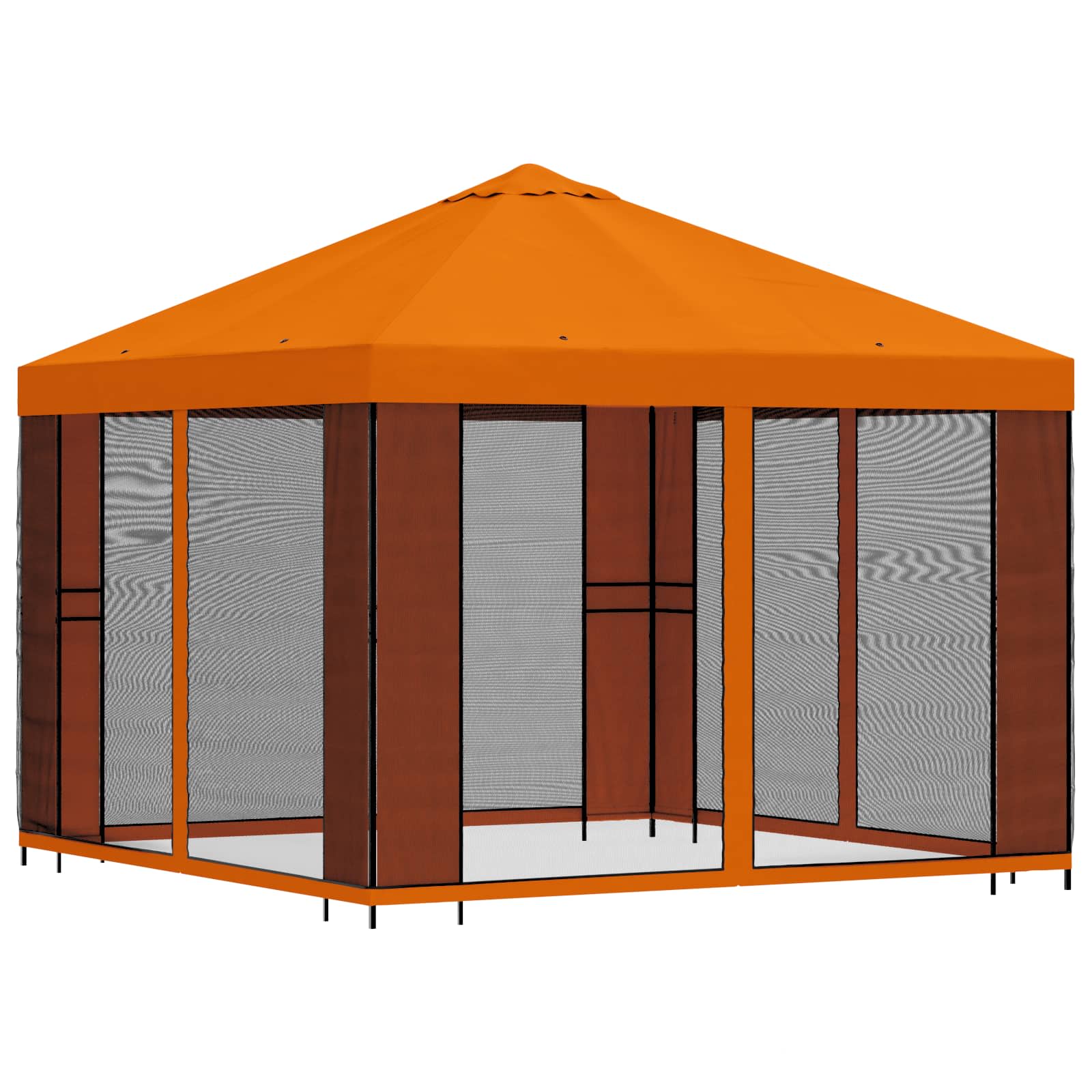Dārza lapene ar sānu sienām 3 x 3 m Oranža