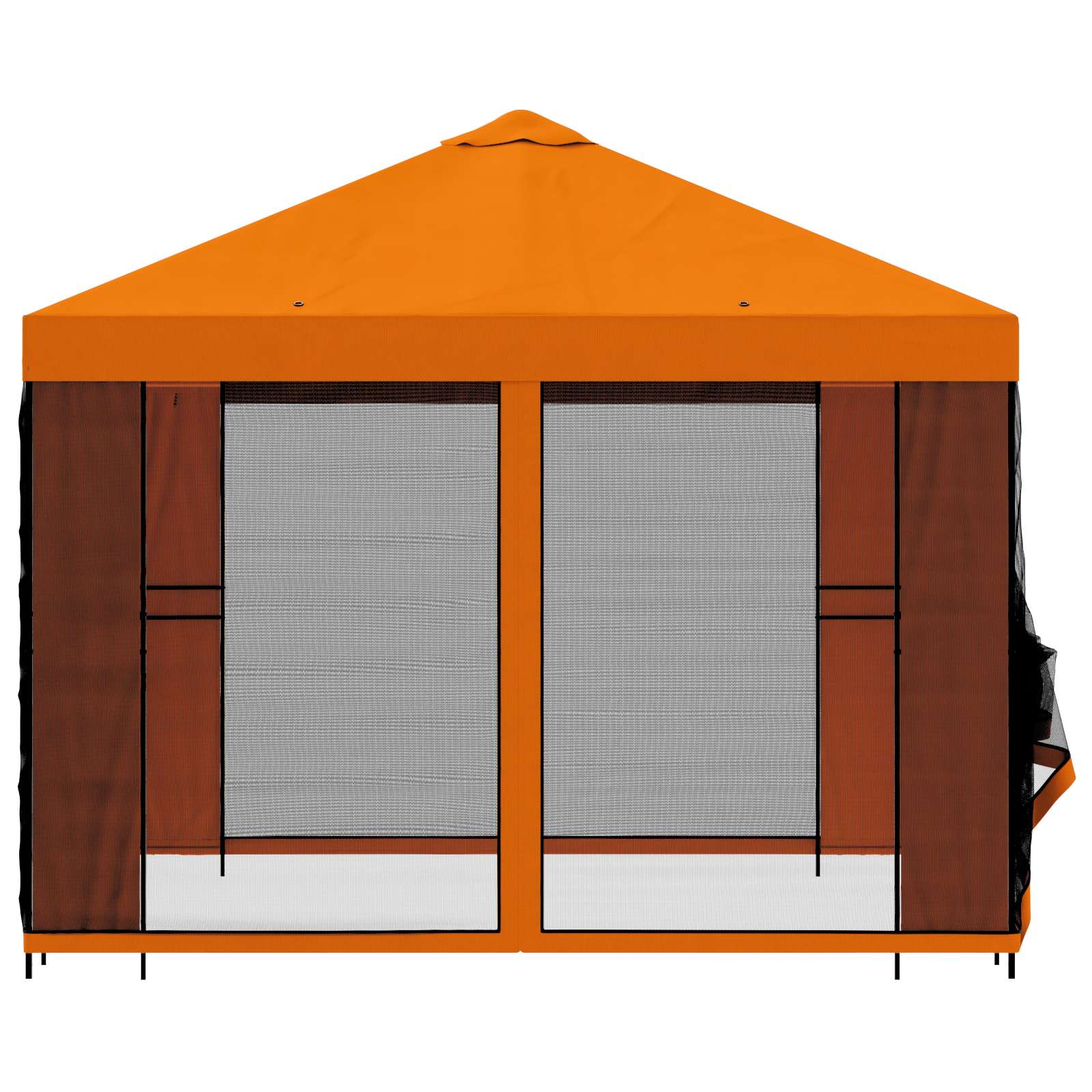 Dārza lapene ar sānu sienām 3 x 3 m Oranža