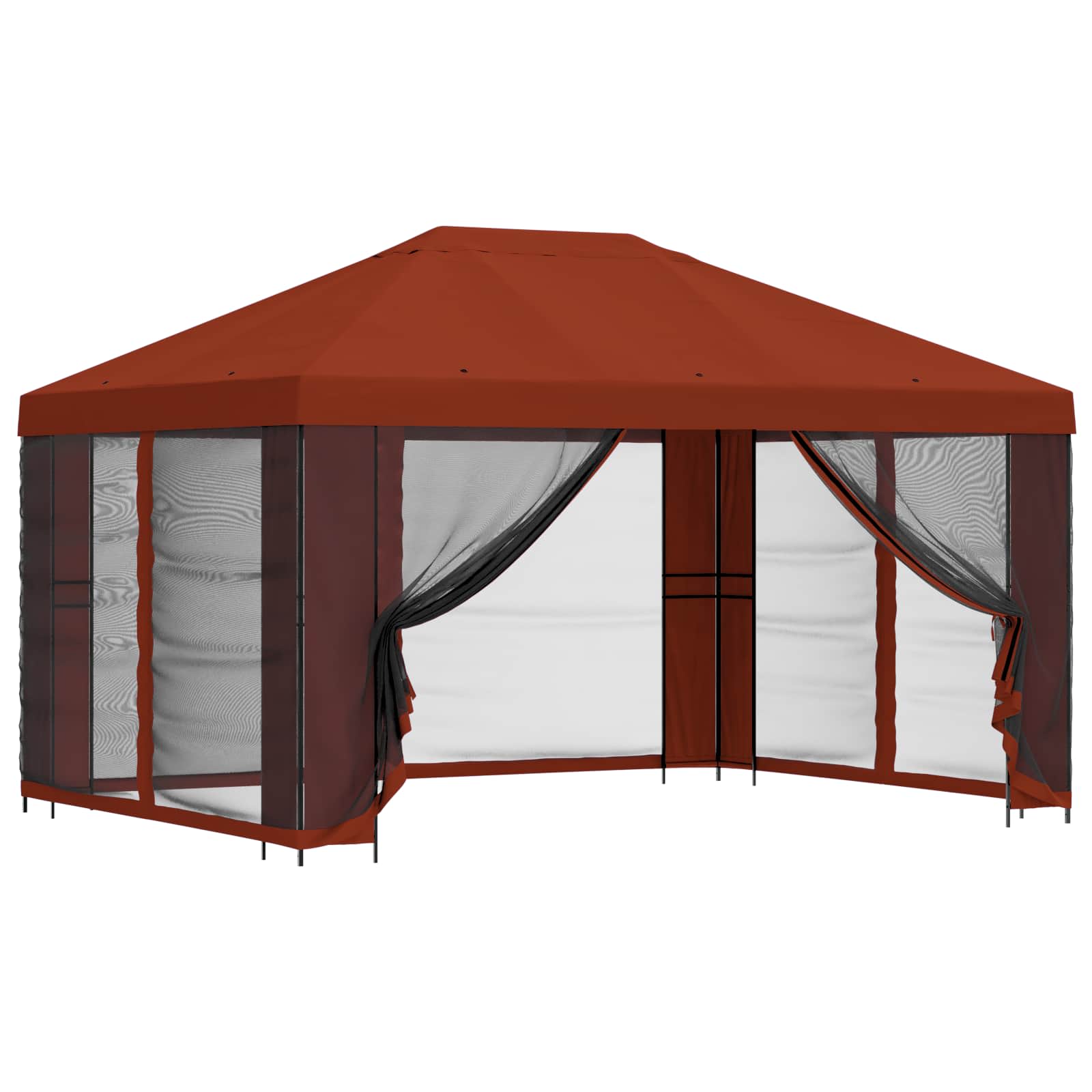 Paviljonas su šoninėmis sienelėmis 4 × 3 m Terakotos