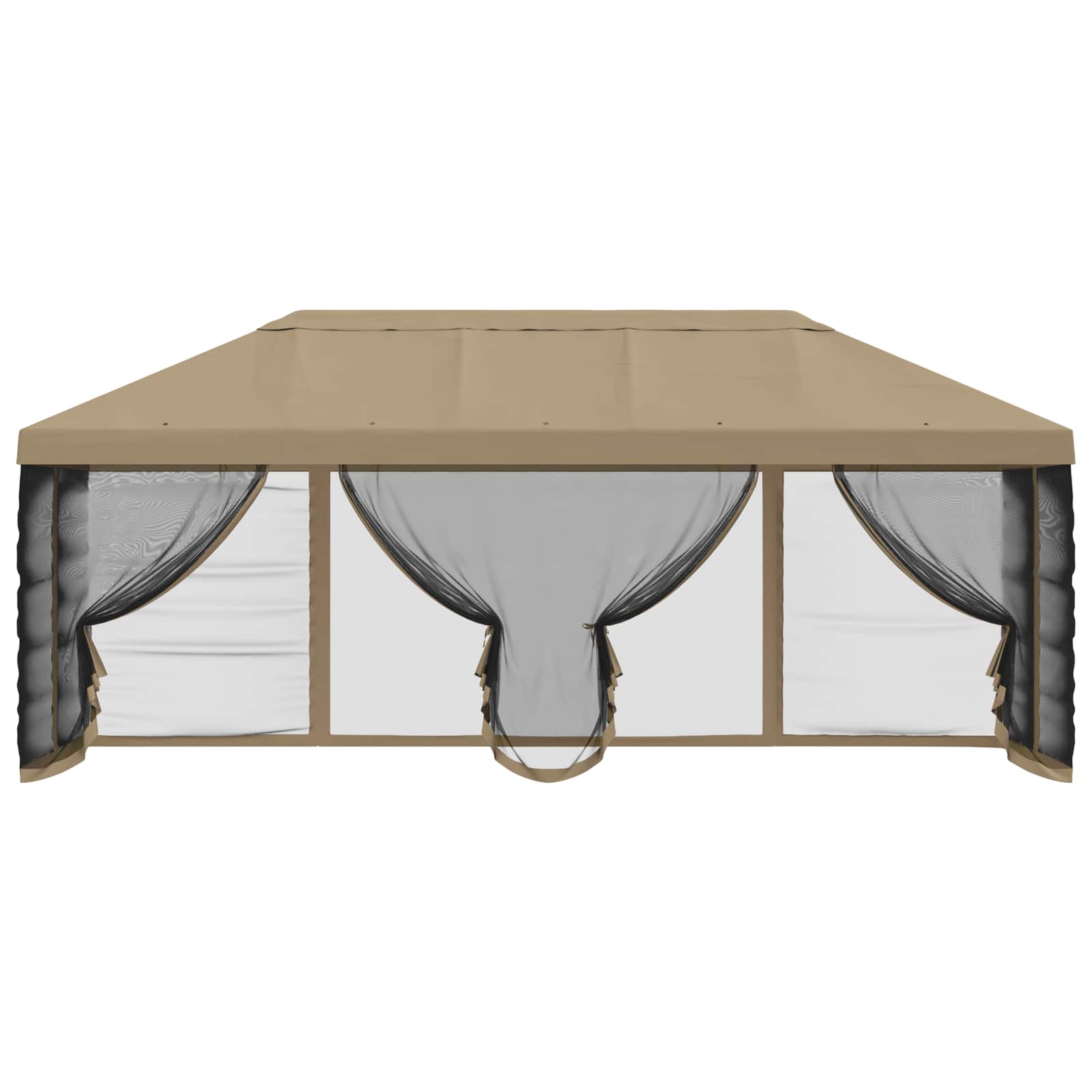 Pavėsinės dengti su šoninėmis sienelėmis 6 x 3 m Smėlio