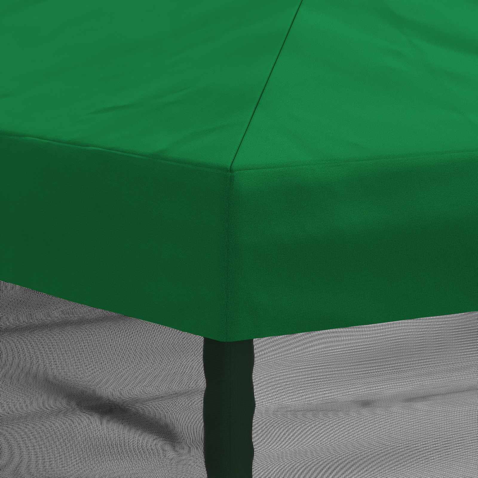 Pavėsinės dengti su šoninėmis sienelėmis 6 x 3 m Žalia