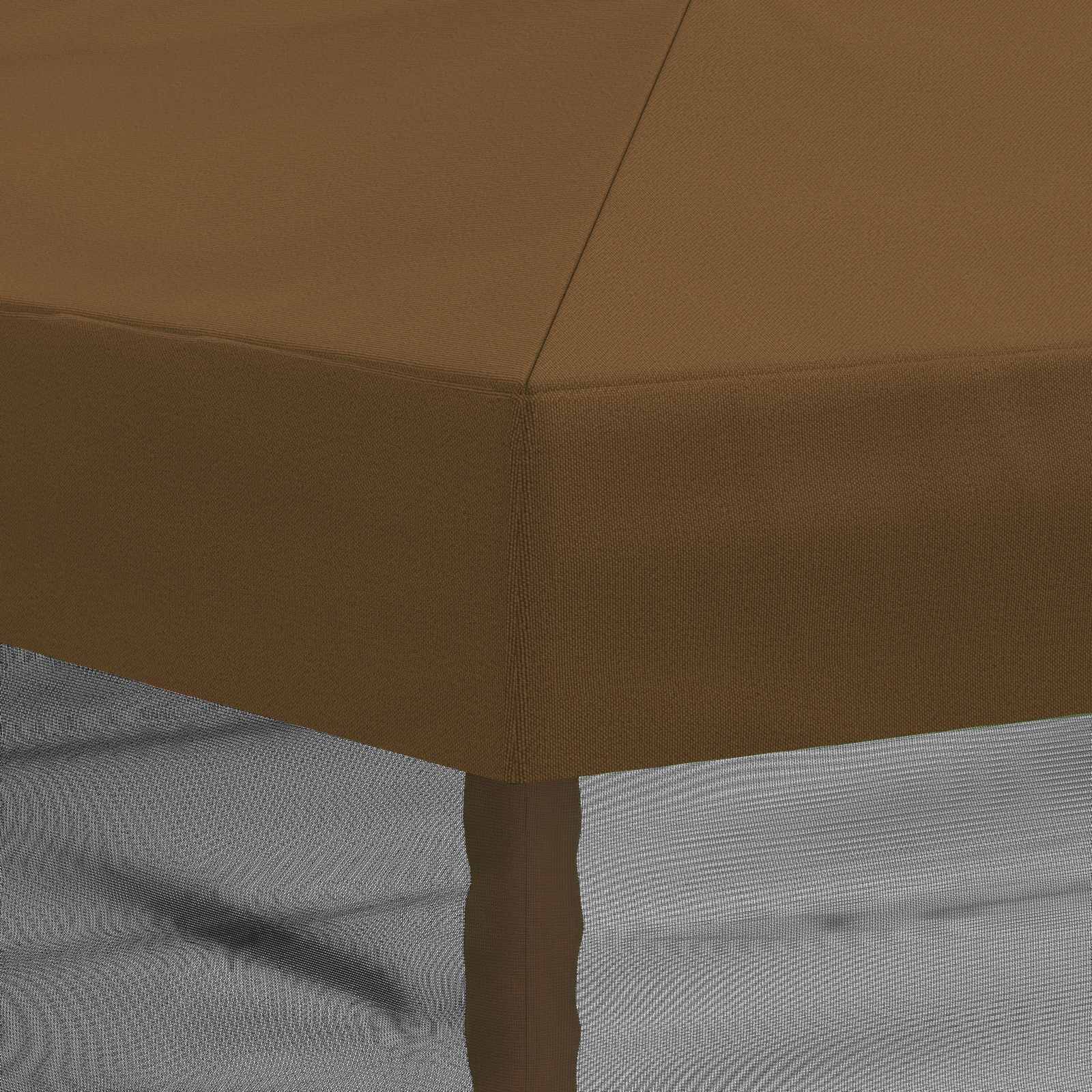 Pavėsinės dengti su šoninėmis sienelėmis 6 x 3 m Taupe
