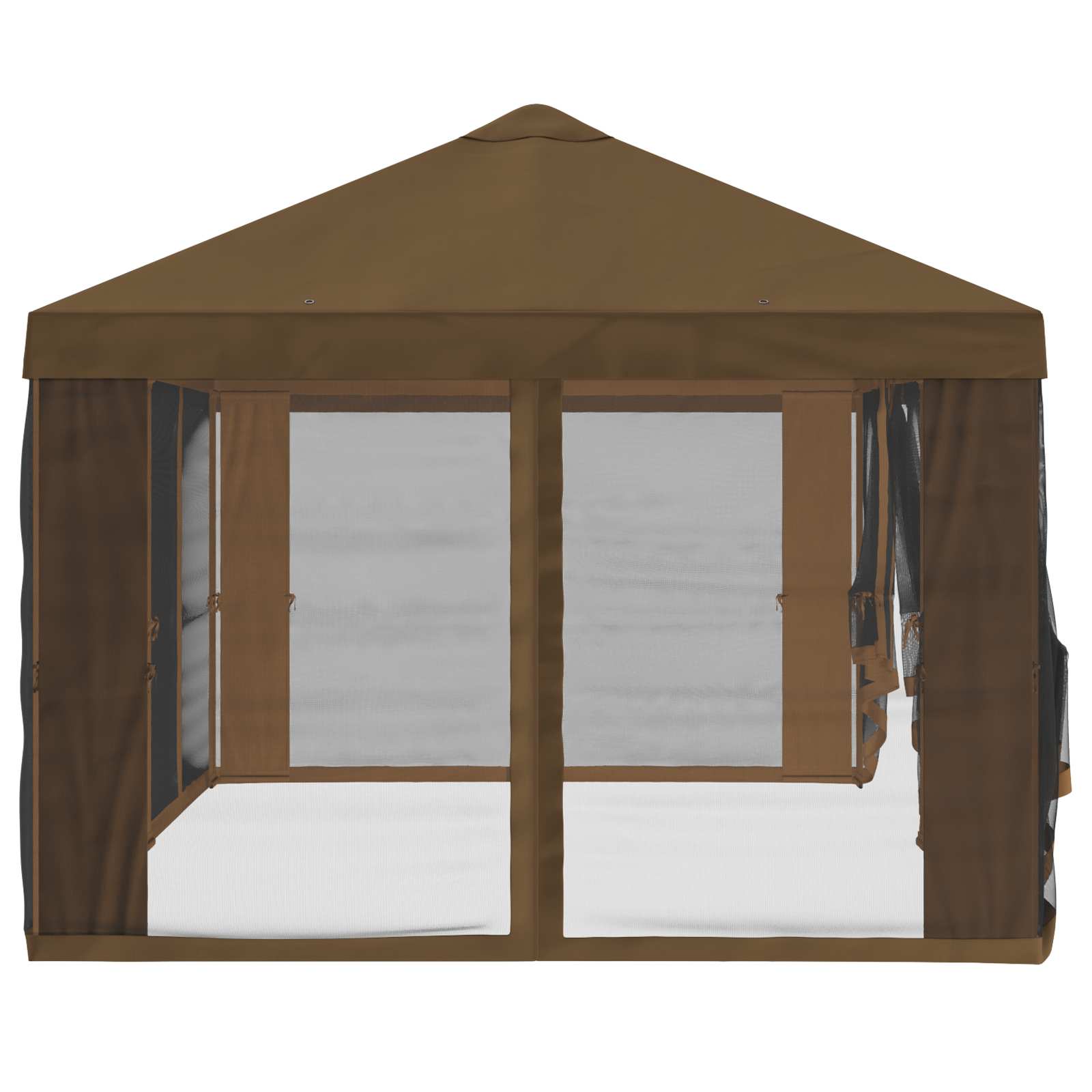 Pavėsinės dengti su šoninėmis sienelėmis 6 x 3 m Taupe