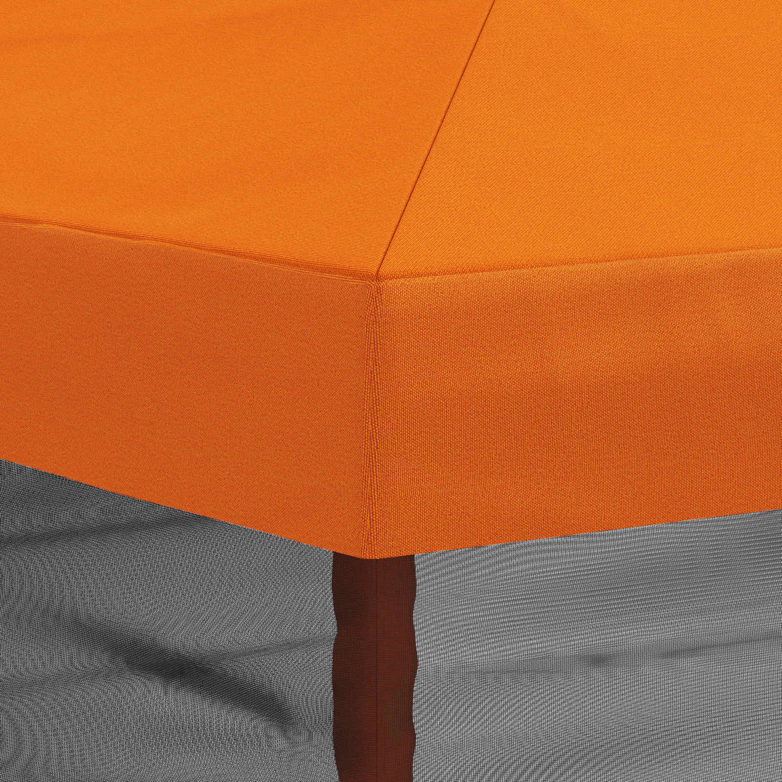 Pavėsinės dengti su šoninėmis sienelėmis 6 x 3 m Oranžinė