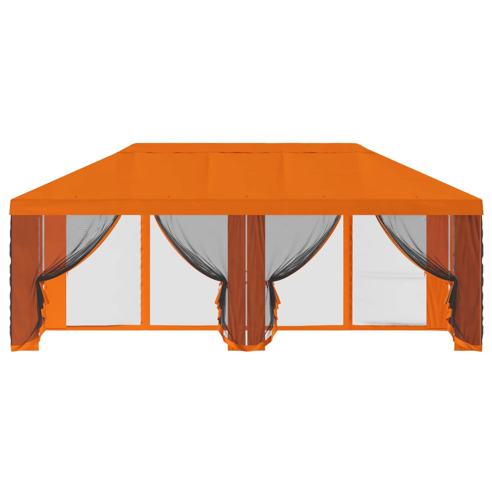 Pavėsinės dengti su šoninėmis sienelėmis 6 x 3 m Oranžinė