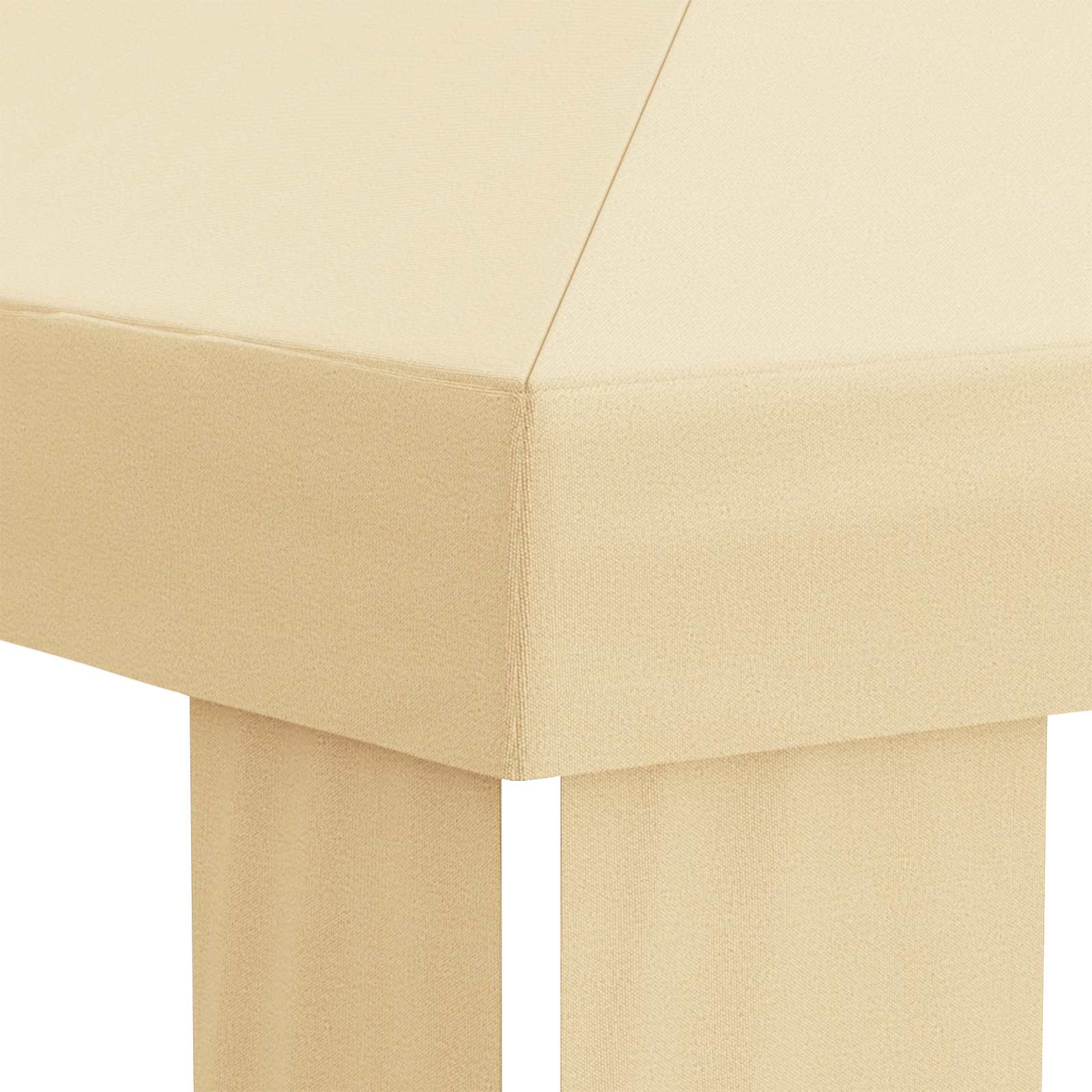 Paviljono uždanga 6 x 3 m Kreminė Poliesteris 190 gsm