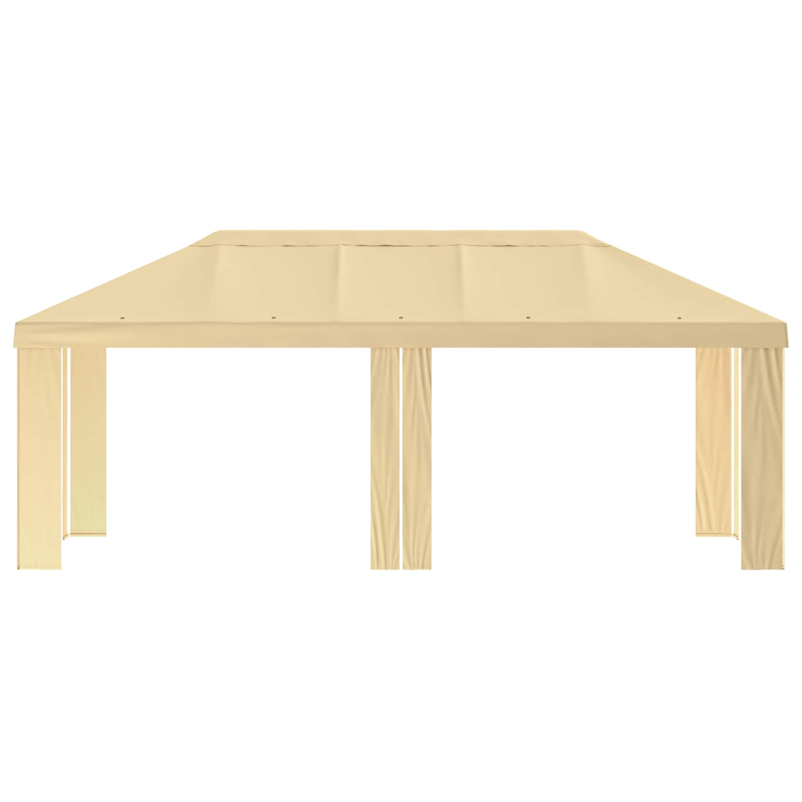 Paviljono uždanga 6 x 3 m Kreminė Poliesteris 190 gsm