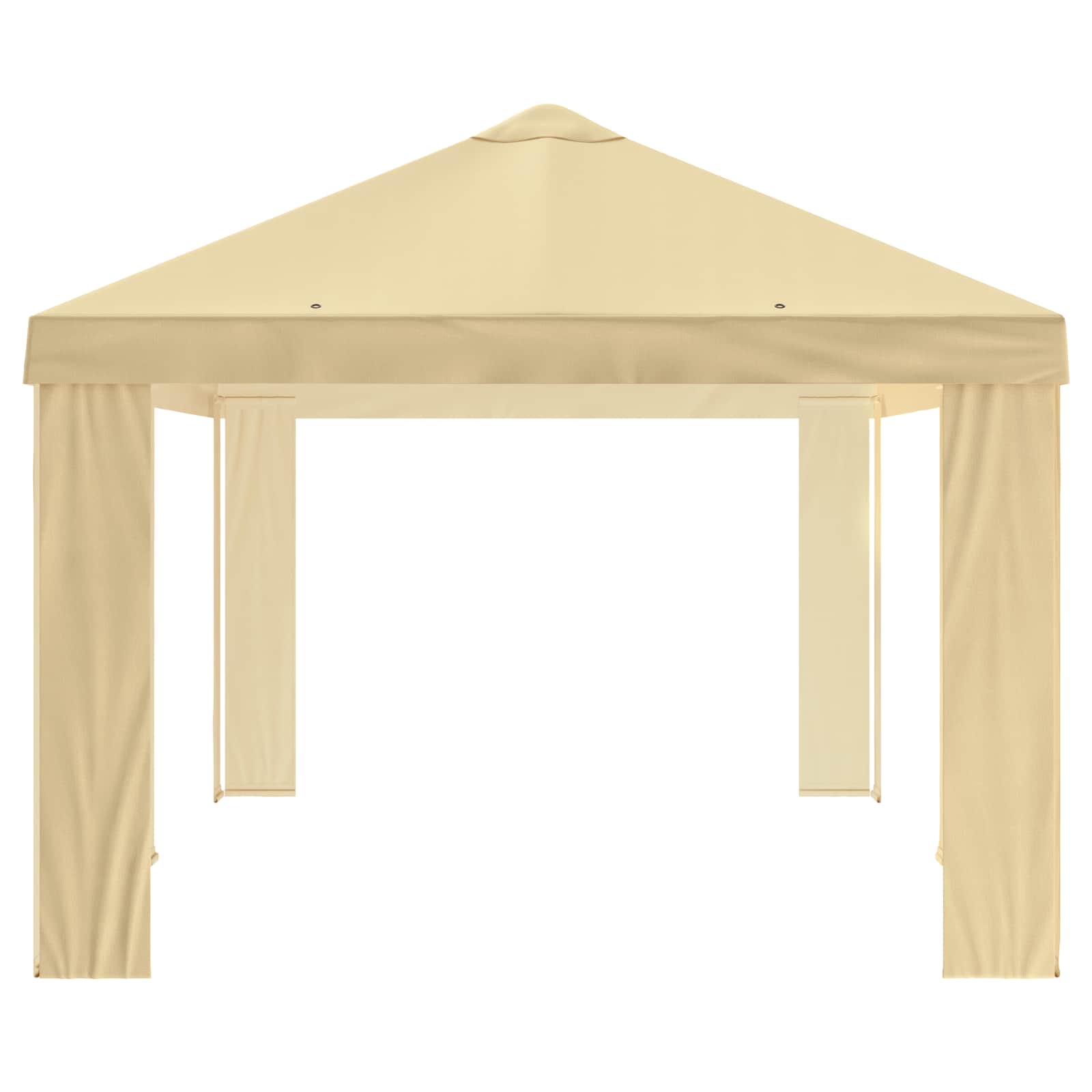 Paviljono uždanga 6 x 3 m Kreminė Poliesteris 190 gsm