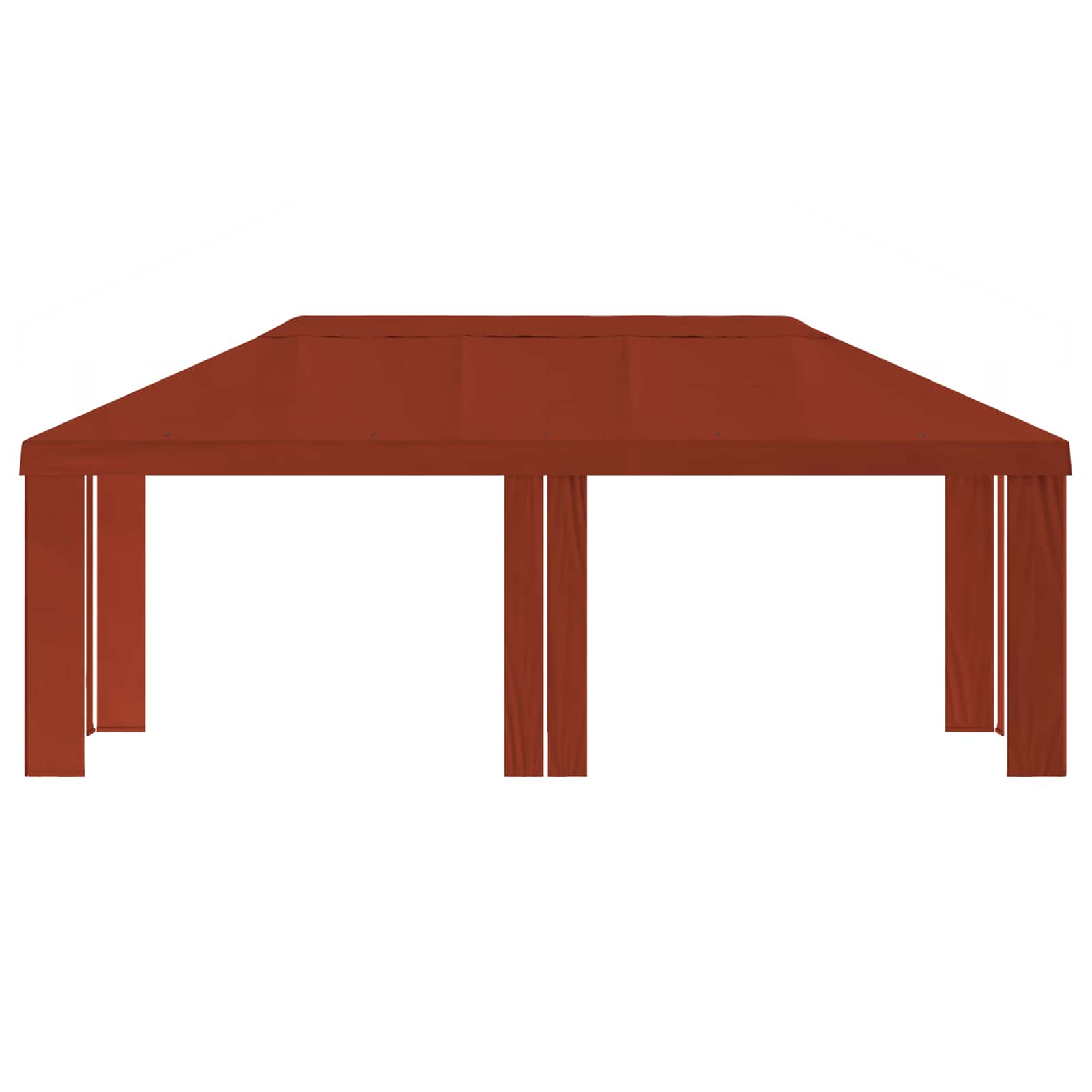 Paviljono uždanga 6 x 3 m Terakotos Poliesteris 190 gsm