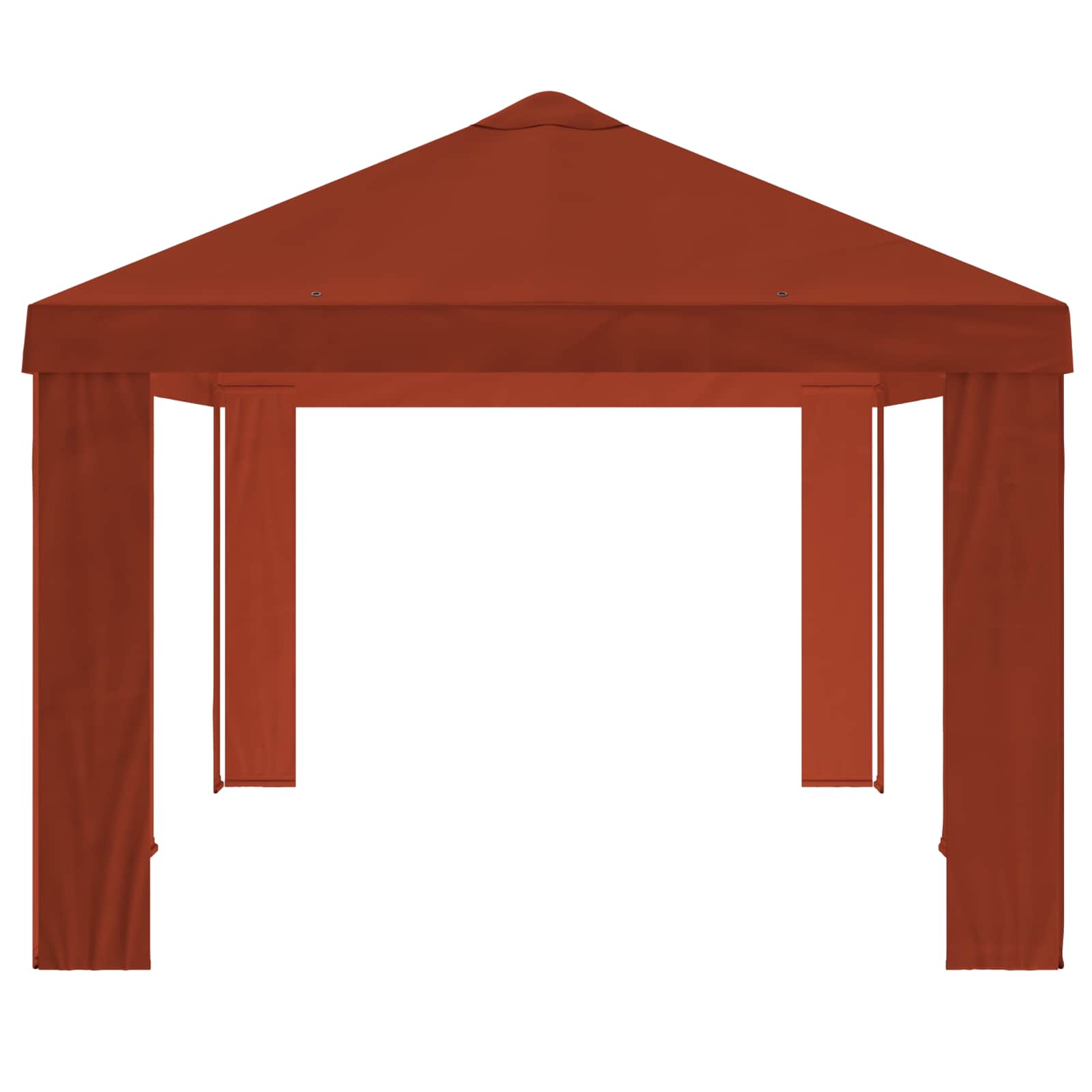 Paviljono uždanga 6 x 3 m Terakotos Poliesteris 190 gsm