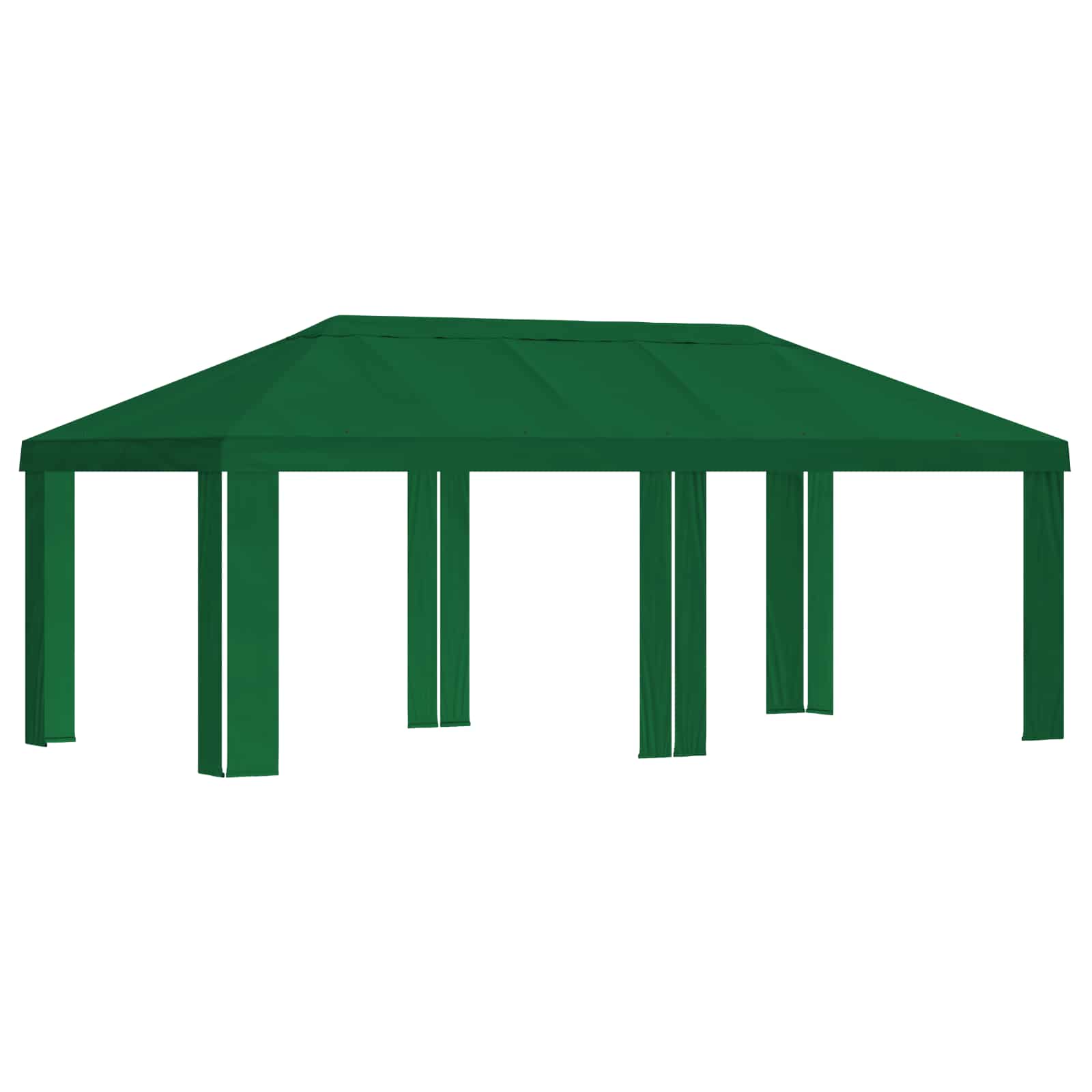 Paviljono uždanga 6 x 3 m Žalia Poliesteris 190 gsm