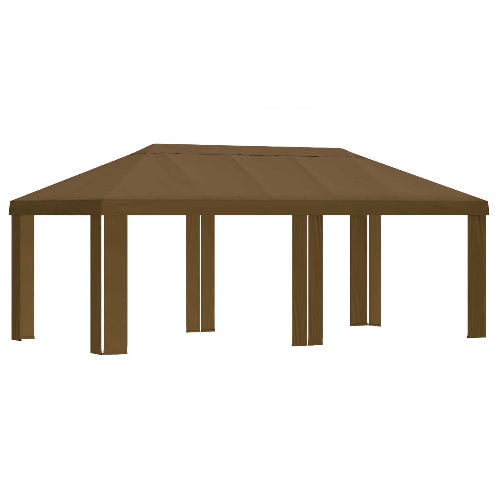 Paviljono uždanga 6 x 3 m Taupe Poliesteris 190 gsm