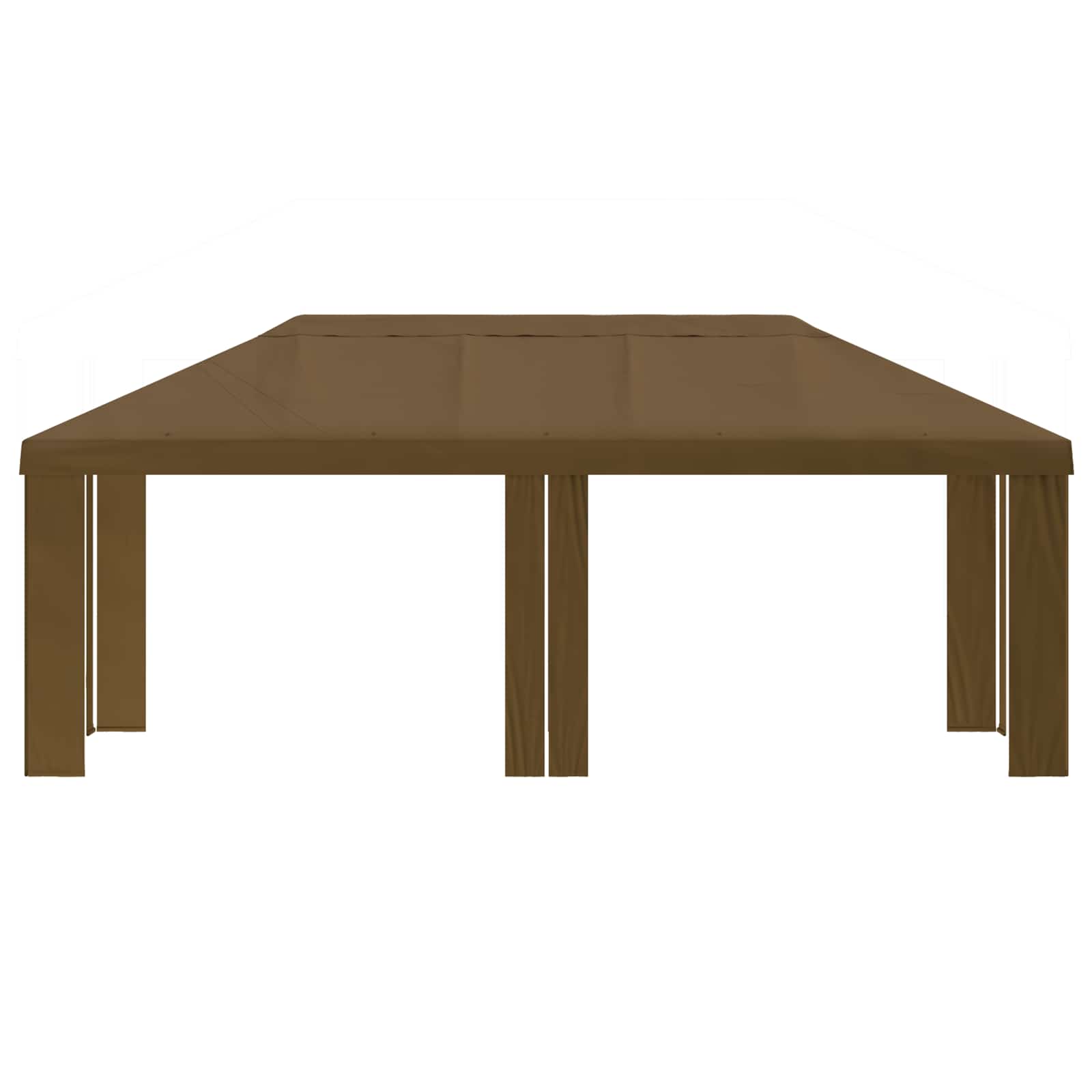 Paviljono uždanga 6 x 3 m Taupe Poliesteris 190 gsm