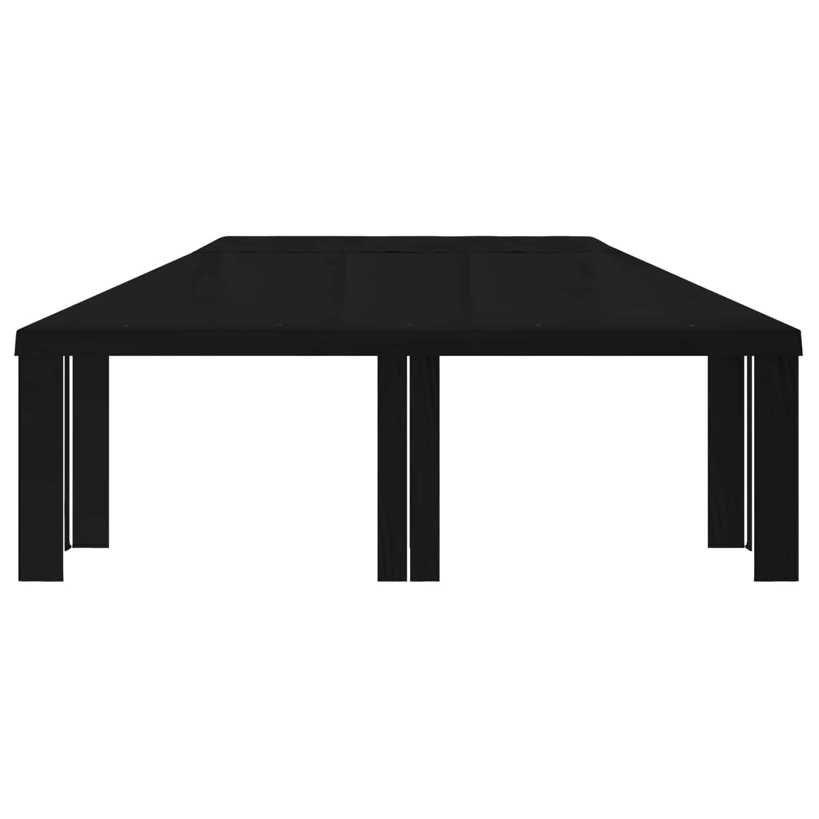 Paviljono uždanga 6 x 3 m Juoda Poliesteris 190 gsm