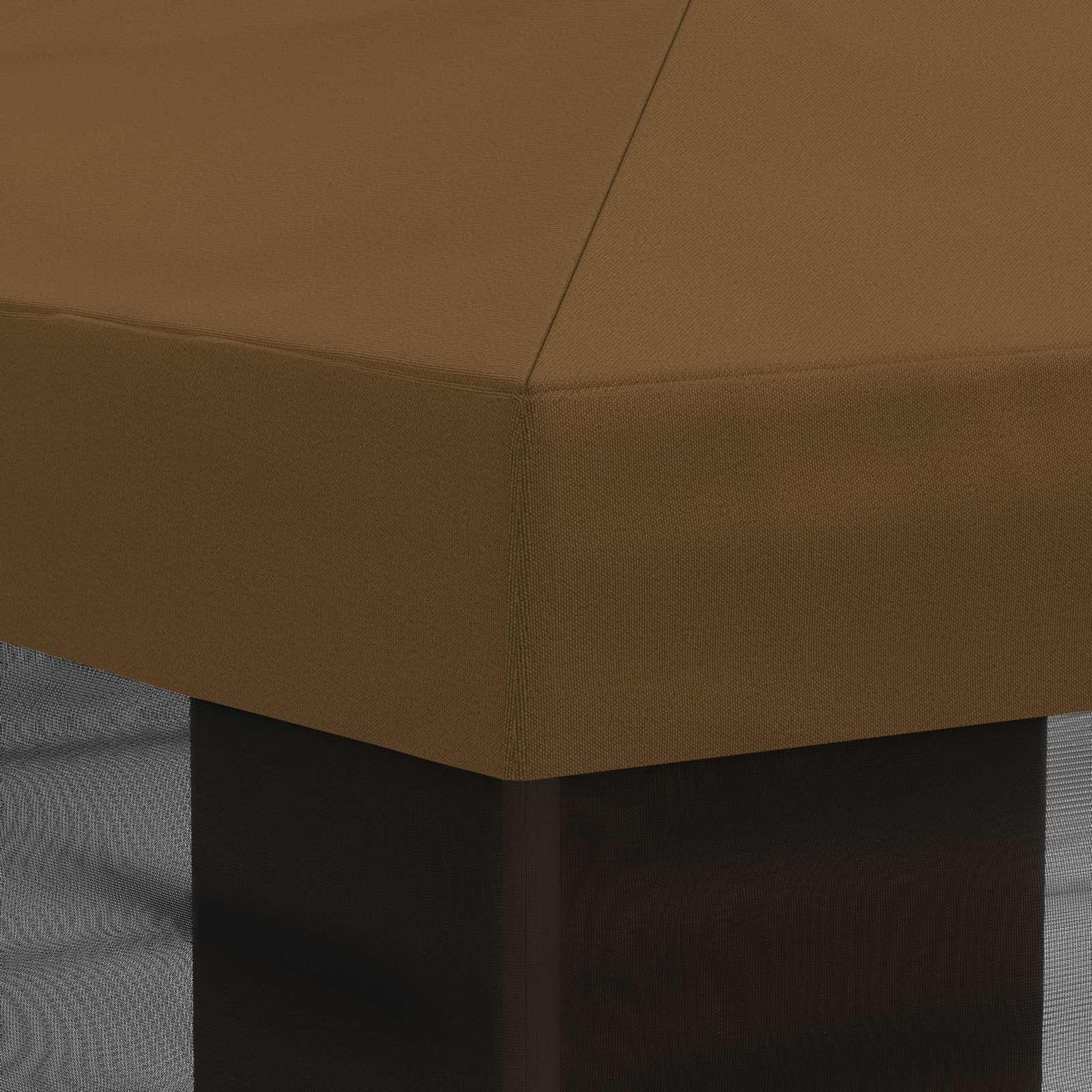 Pavėsinės dengti su šoninėmis sienelėmis Taupe 600,5 x 300,5 cm