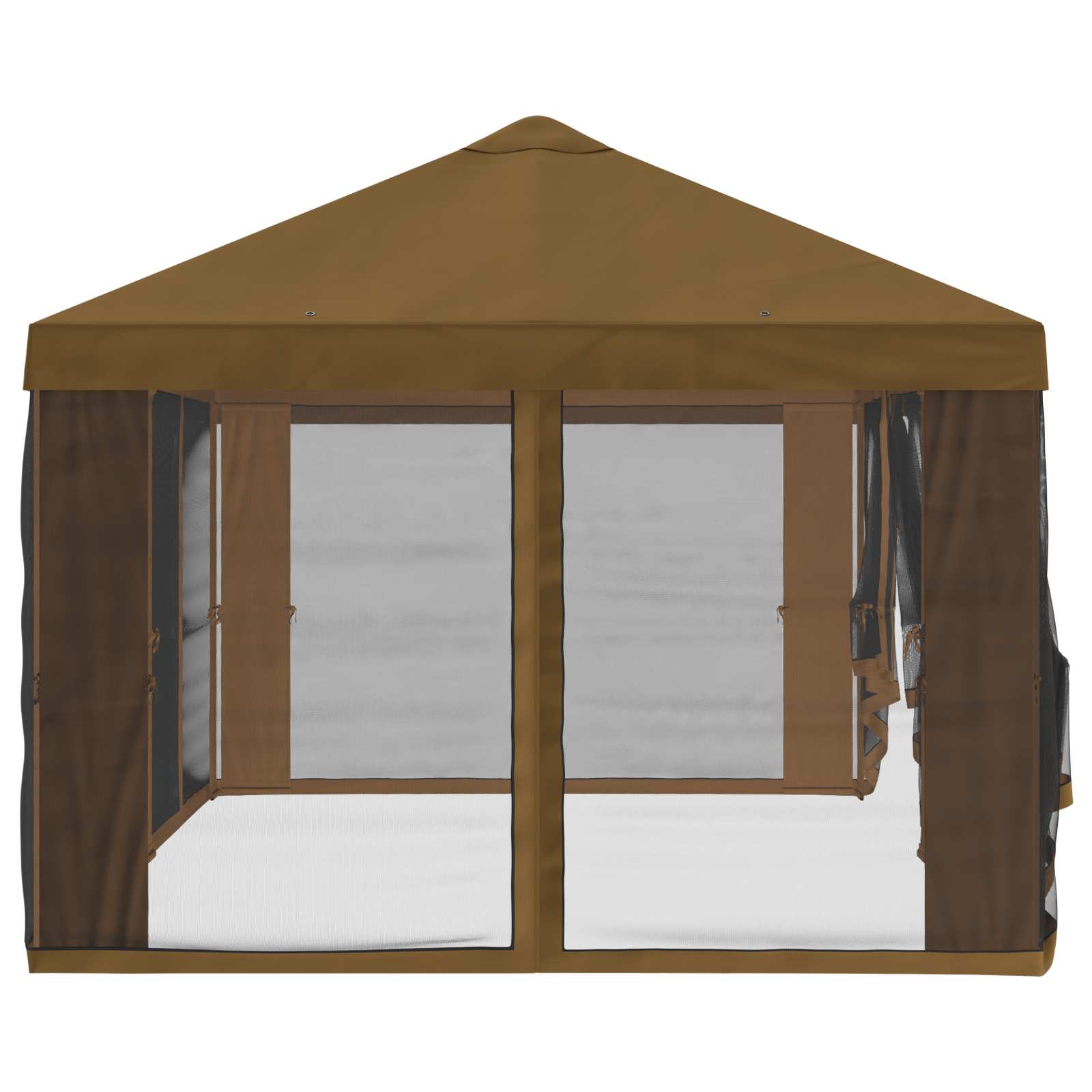 Pavėsinės dengti su šoninėmis sienelėmis Taupe 600,5 x 300,5 cm