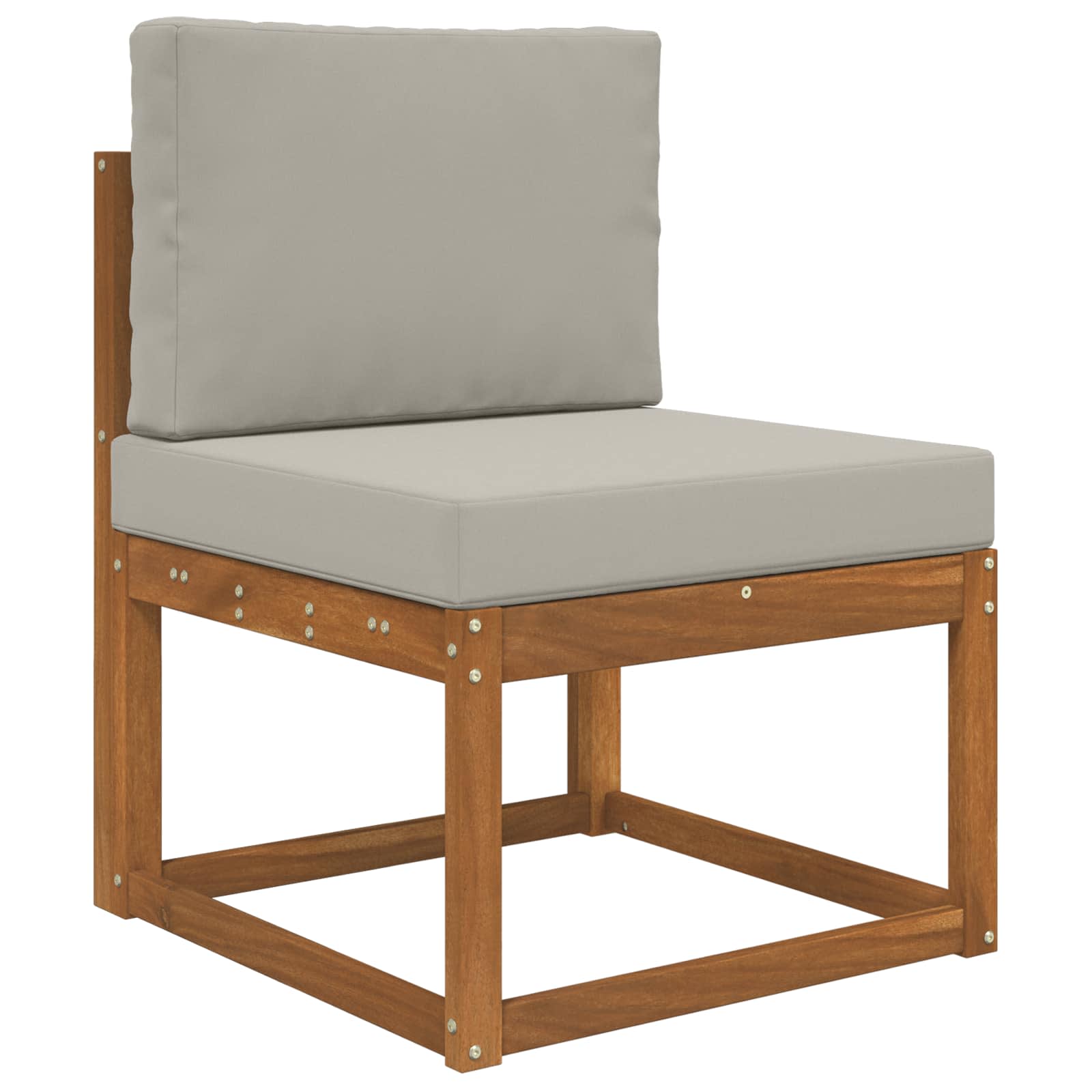 Lauko sofa pagalvėlė 2 pcs Pilka Poliesteris
