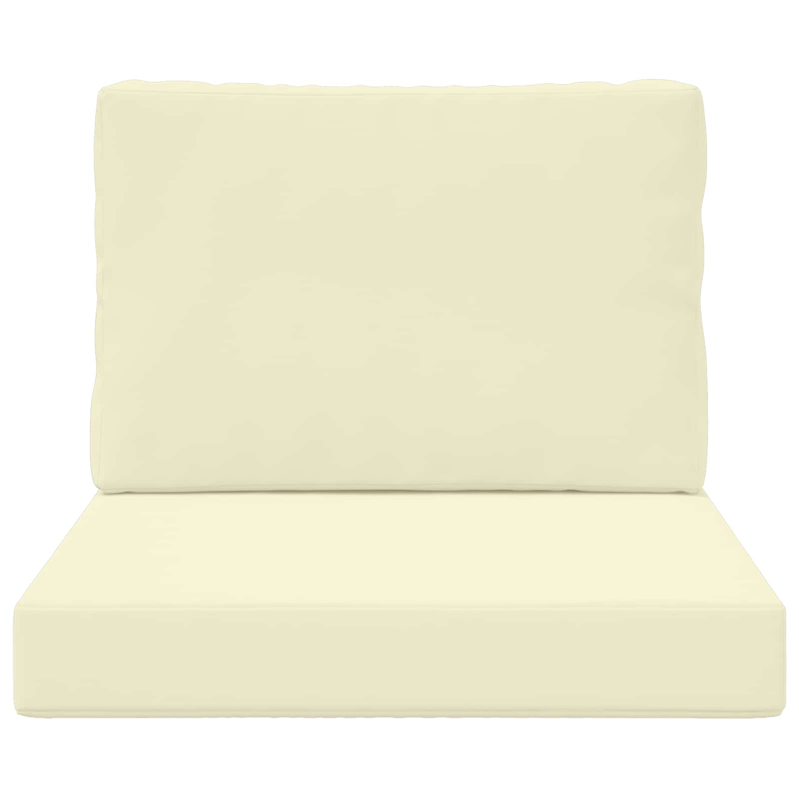 Lauko sofa pagalvėlė 2 pcs Kreminė Poliesteris