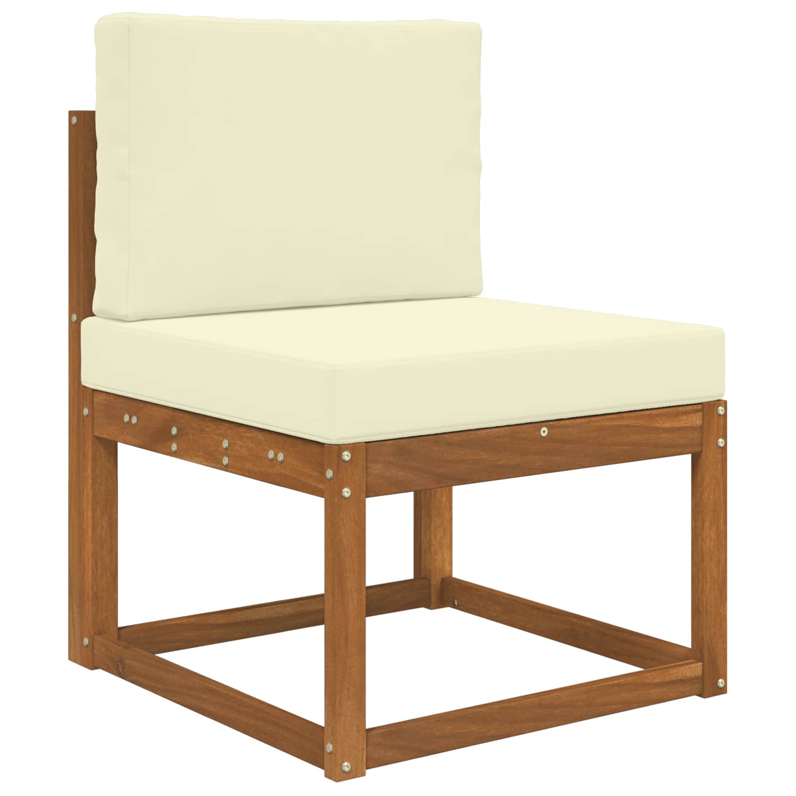 Lauko sofa pagalvėlė 2 pcs Kreminė Poliesteris