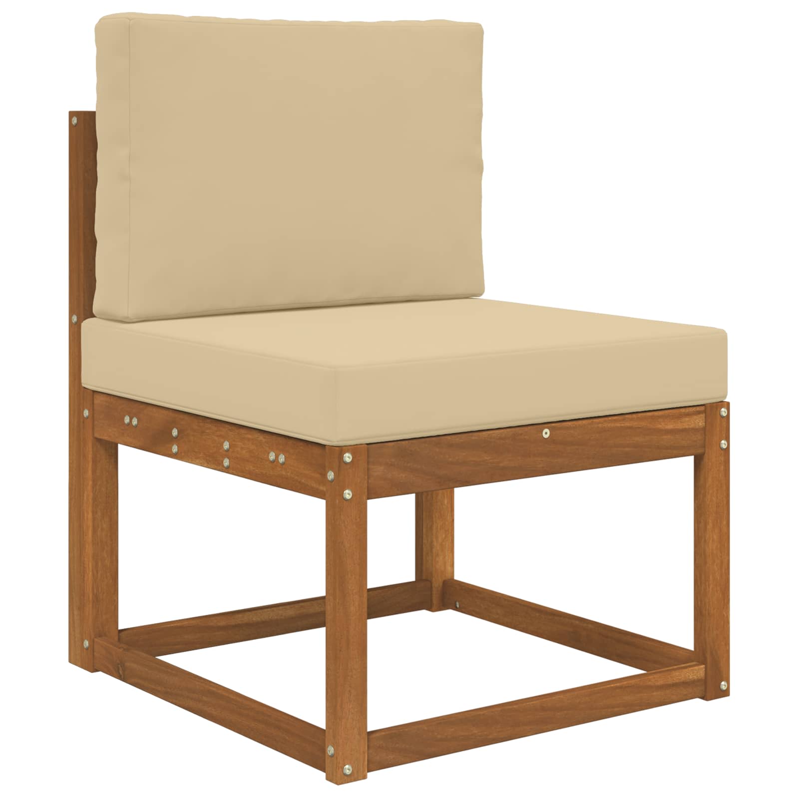 Lauko sofa pagalvėlė 2 pcs Smėlio Poliesteris