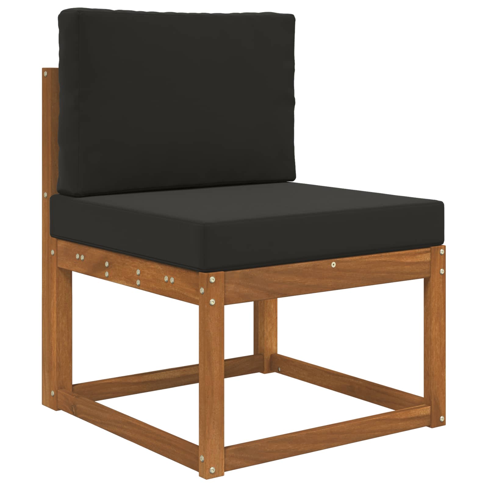 Lauko sofa pagalvėlė 2 pcs Juodas Poliesteris