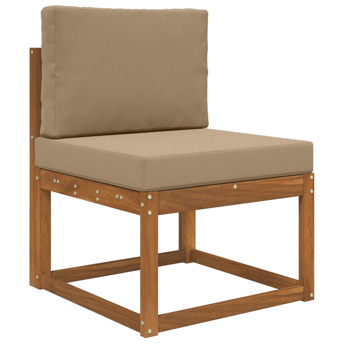 Lauko sofa pagalvėlė Poliesteris Taupe 60 x 60 cm