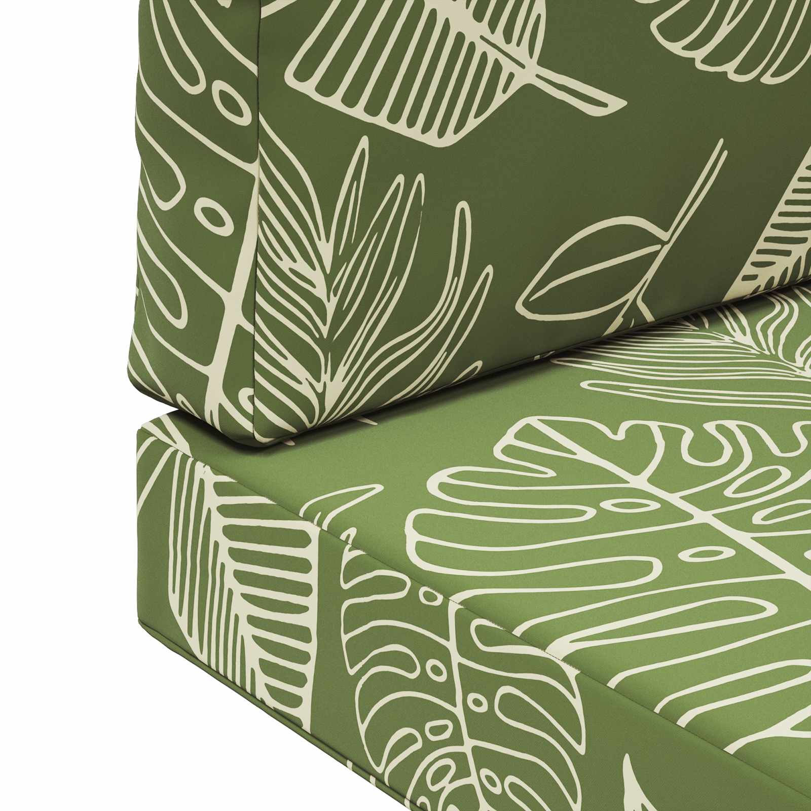 Lauko sofa pagalvėlė 2 pcs Lapų dizainas Poliesteris
