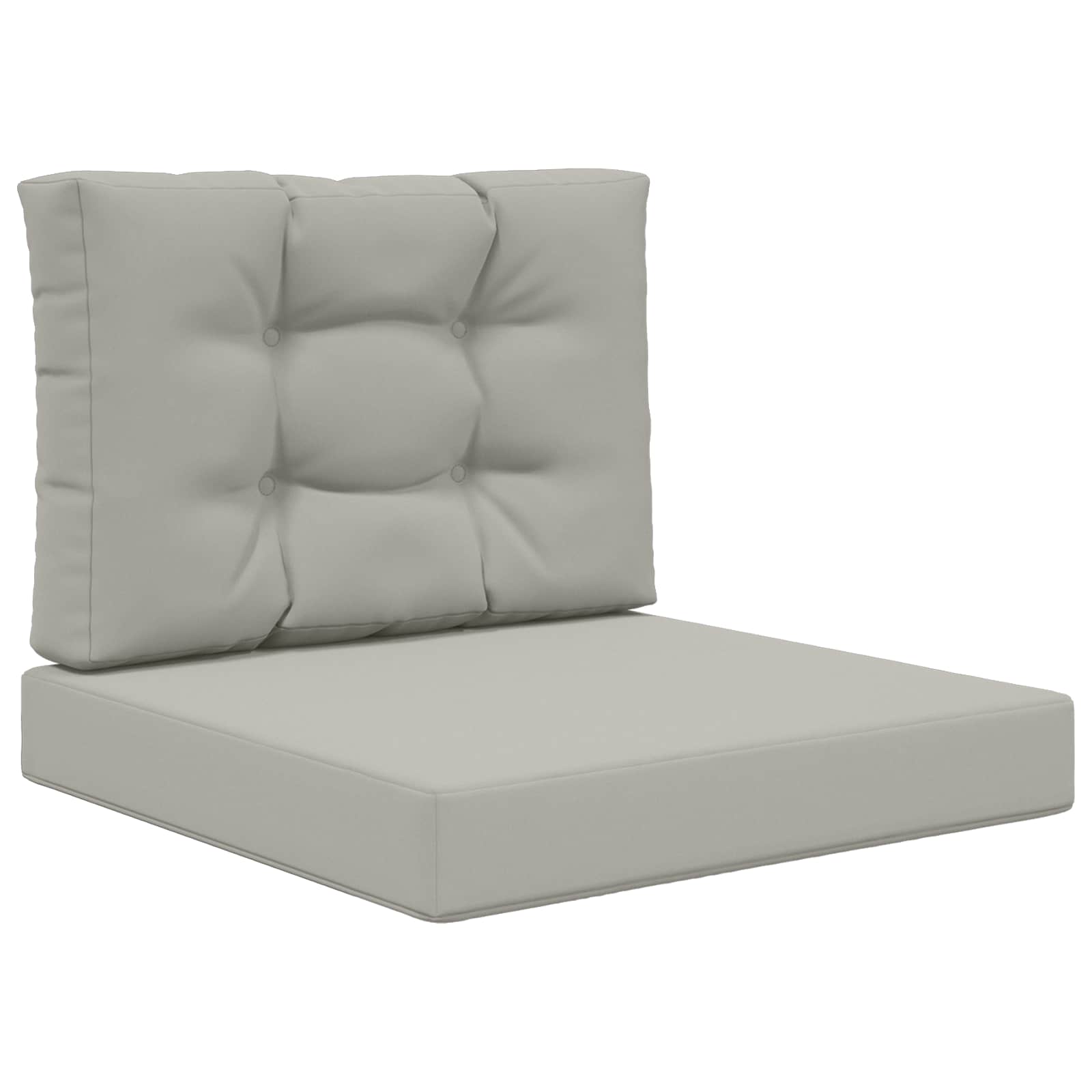 Lauko sofa pagalvėlė 2 pcs Pilka Poliesteris