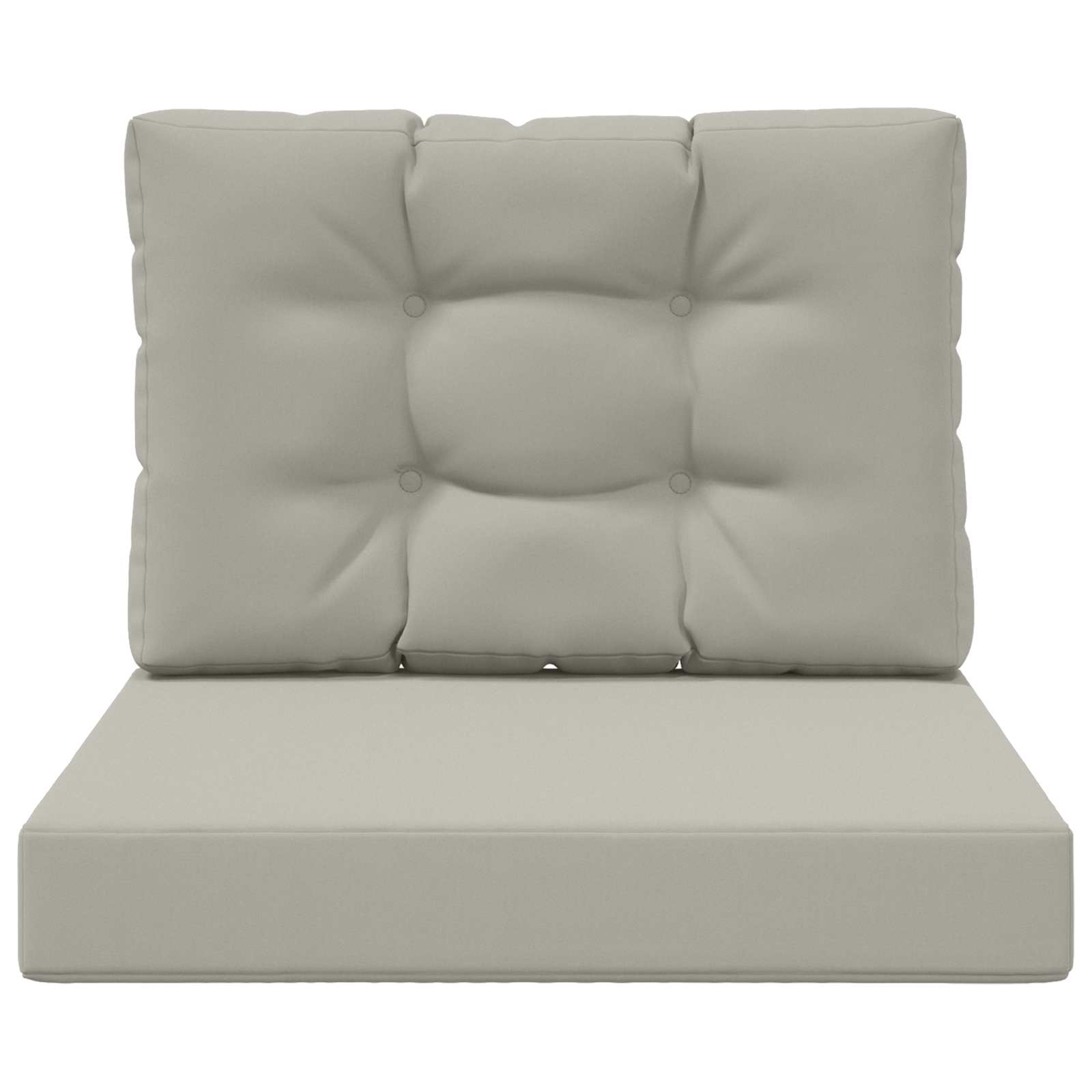 Lauko sofa pagalvėlė 2 pcs Pilka Poliesteris