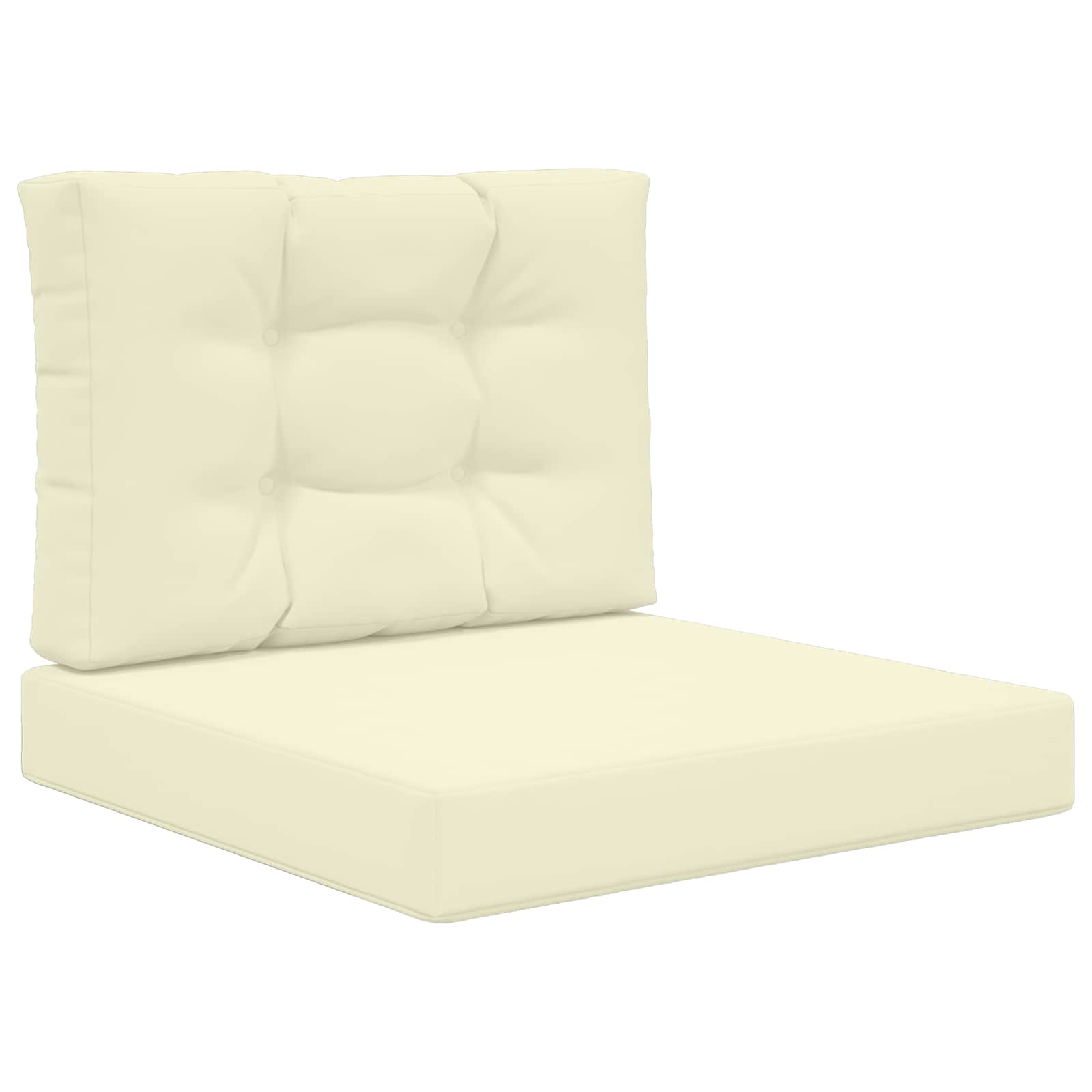 Lauko sofa pagalvėlė 2 pcs Kreminė Poliesteris