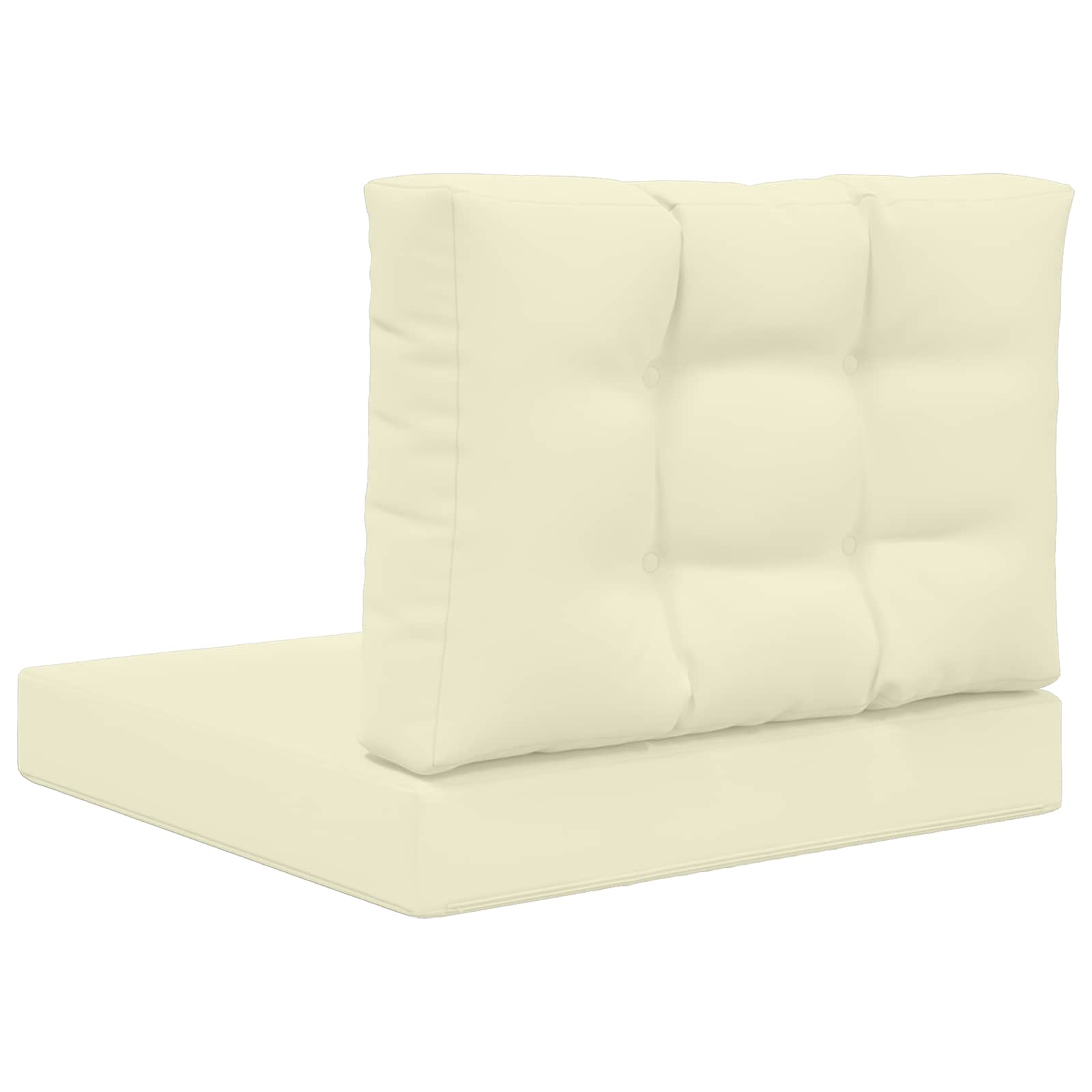Lauko sofa pagalvėlė 2 pcs Kreminė Poliesteris