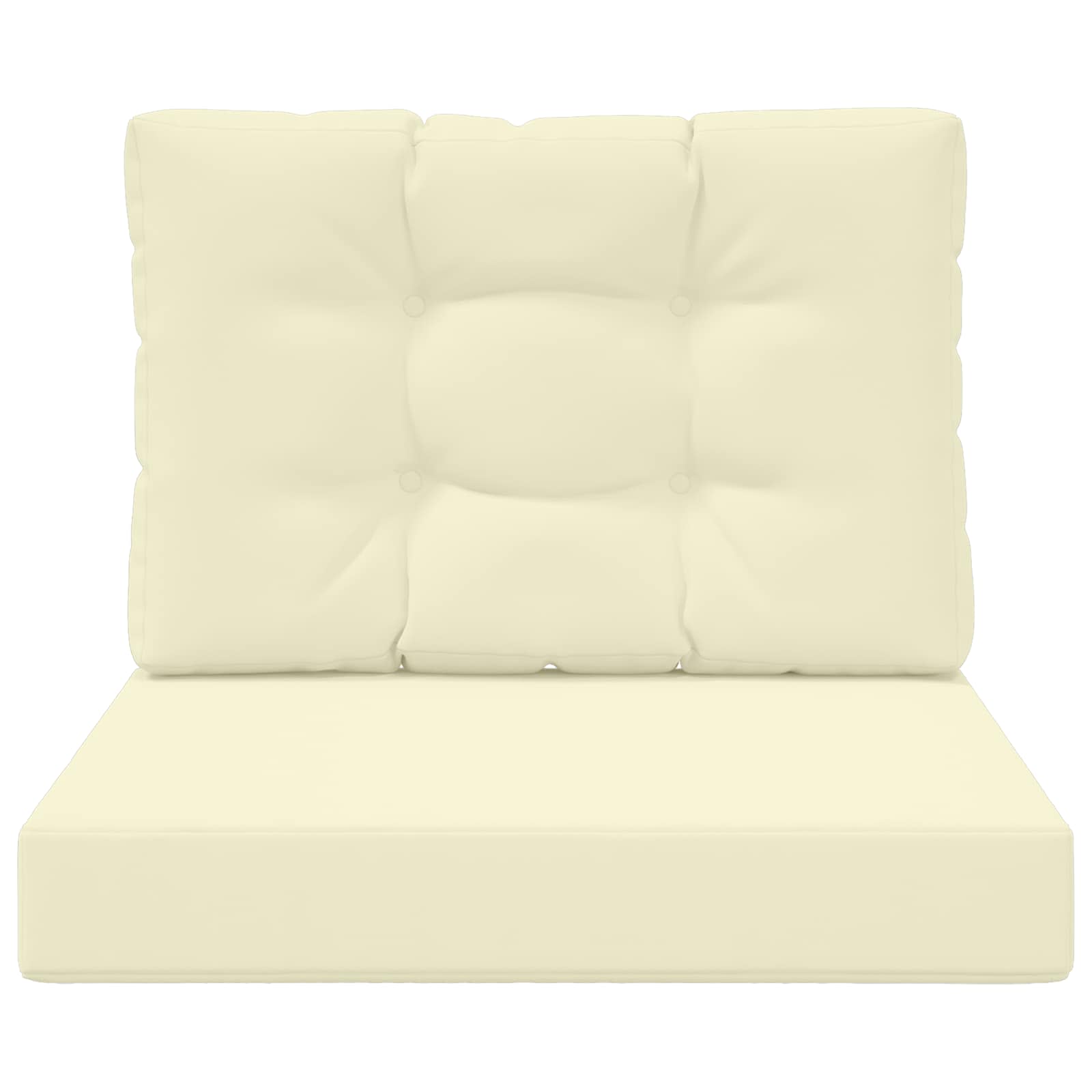 Lauko sofa pagalvėlė 2 pcs Kreminė Poliesteris