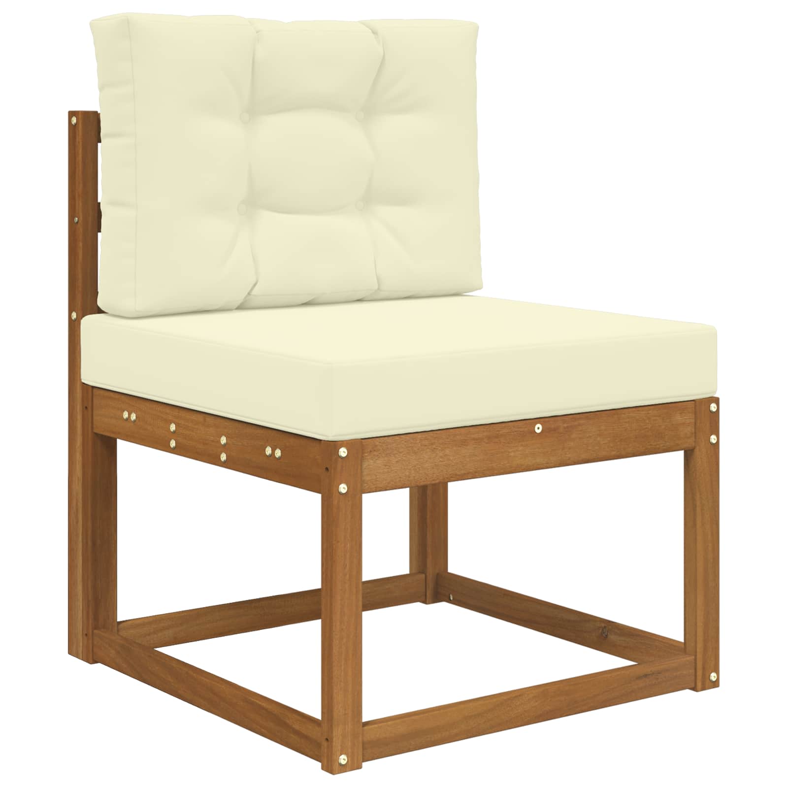 Lauko sofa pagalvėlė 2 pcs Kreminė Poliesteris